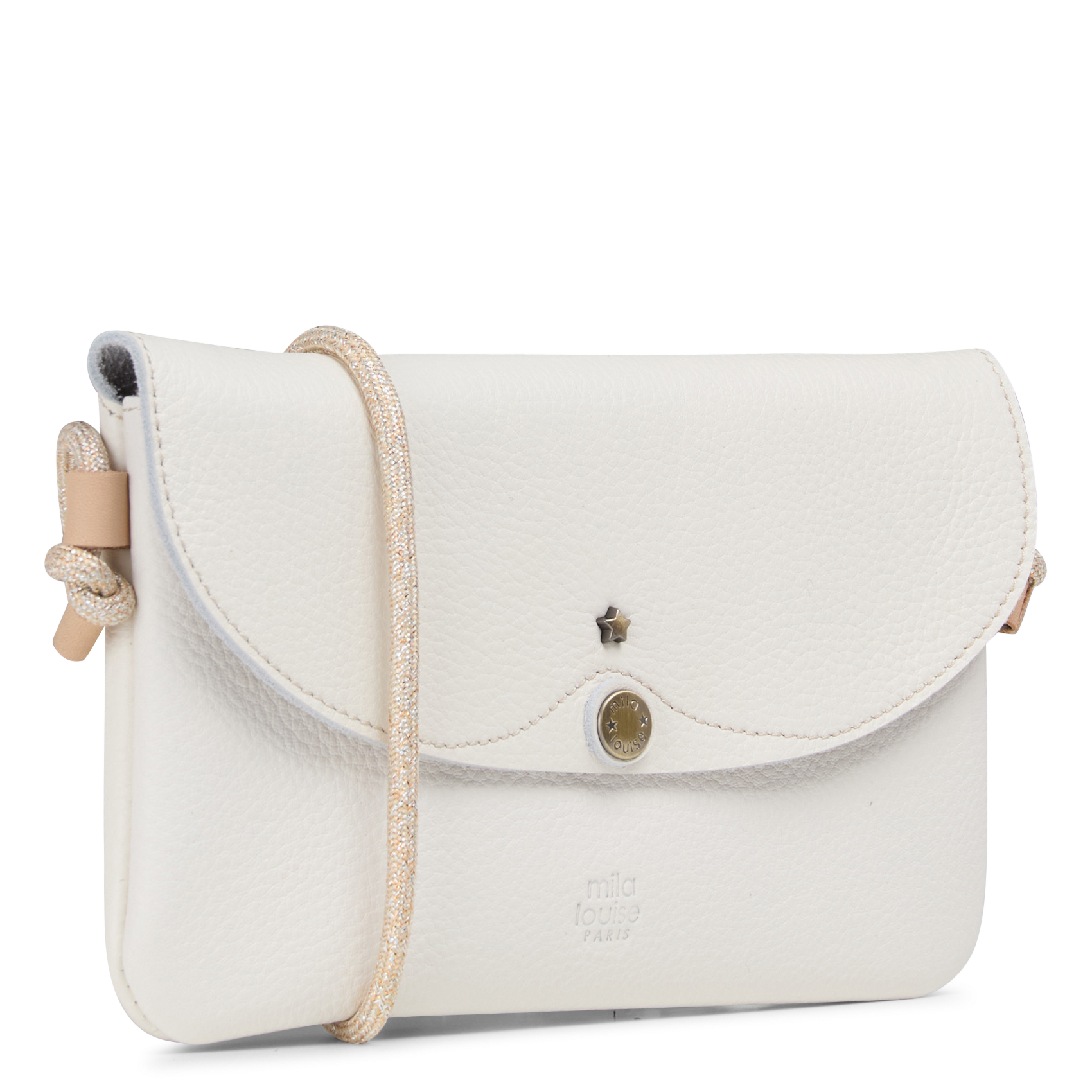 Pochette en cuir MILA LOUISE Blanc