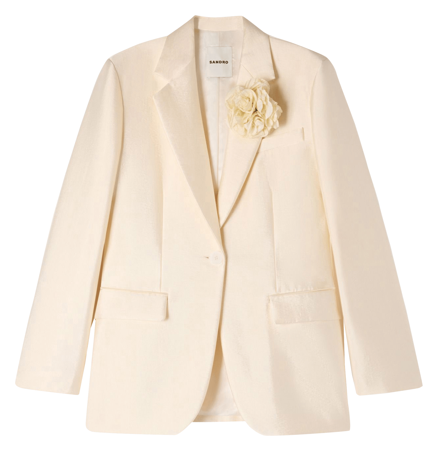 Veste de tailleur ajustée  SANDRO Beige