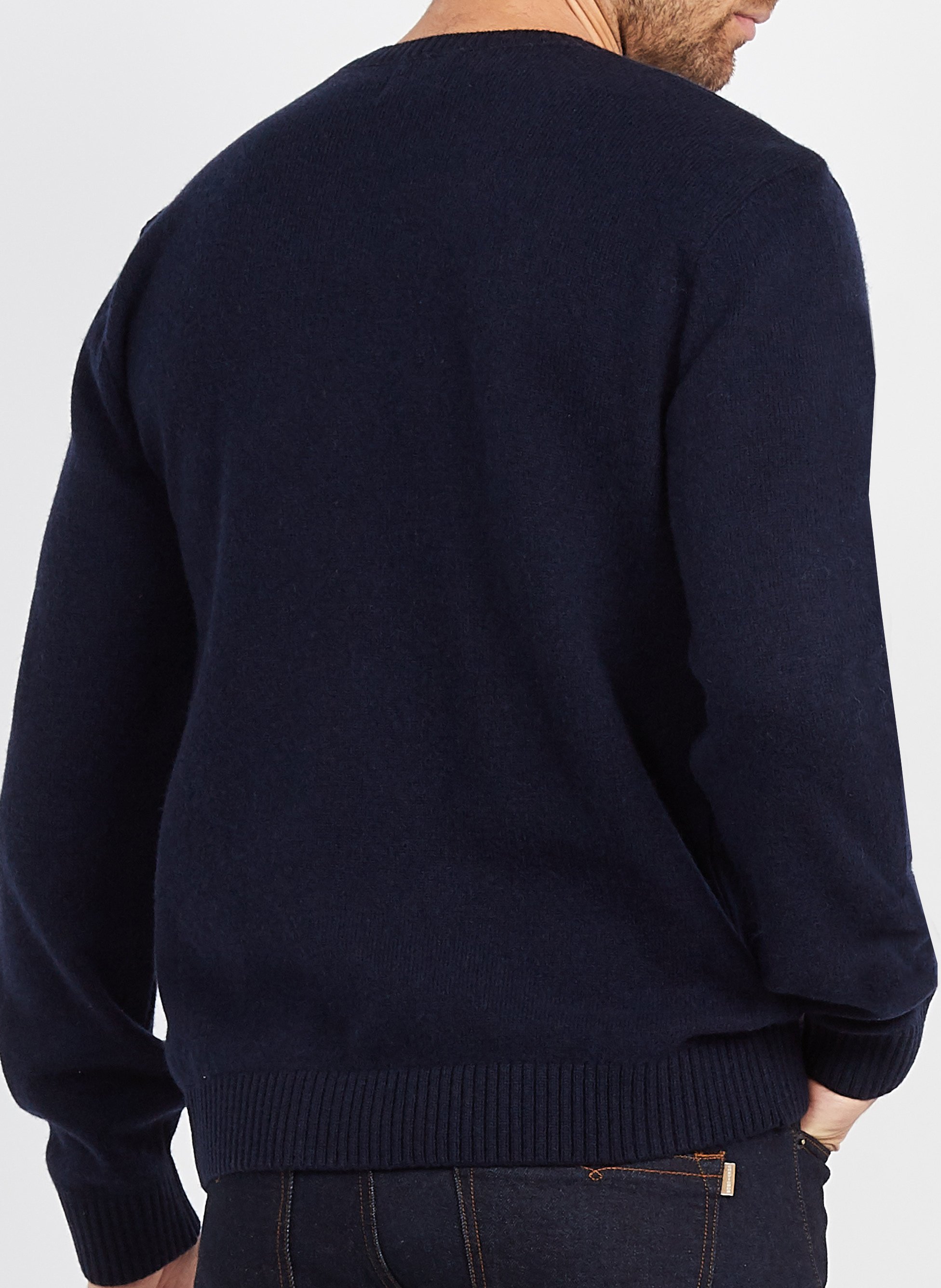 Rundhalspullover aus Merinowolle, Regular Fit COLORFUL STANDARD Blau