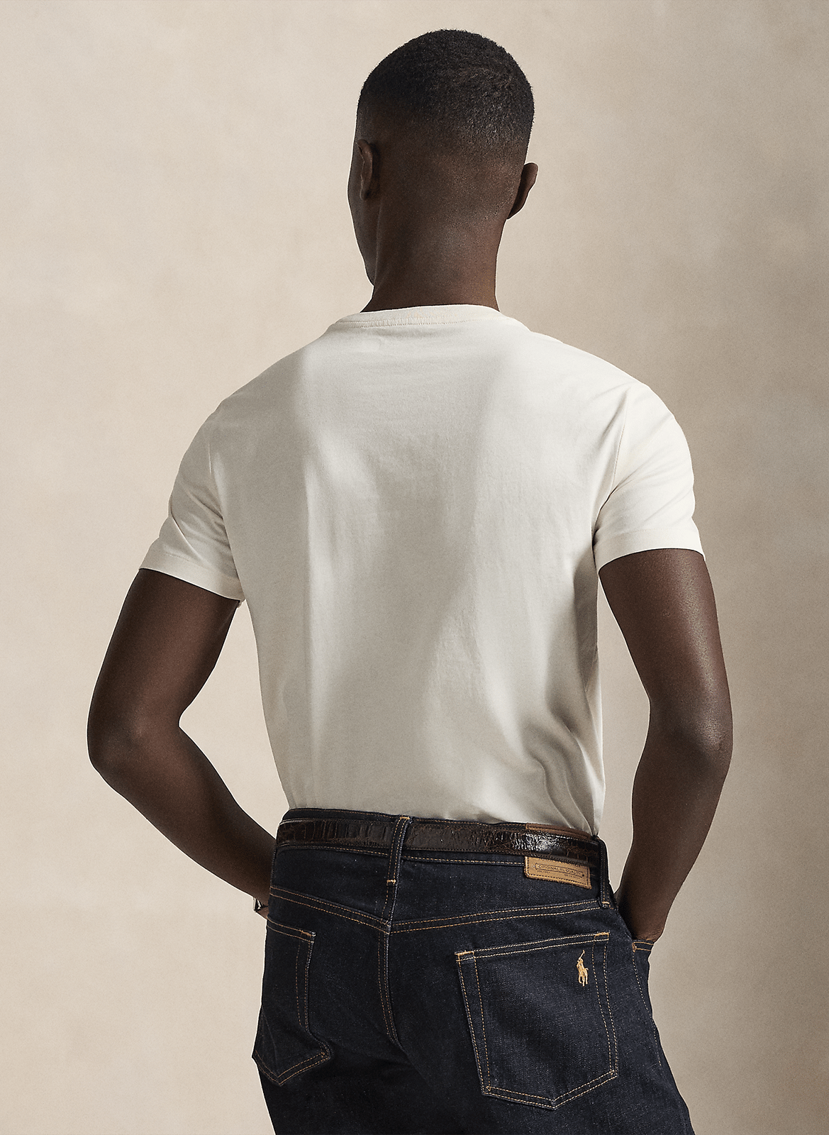 Slim-fit cotton T-shirt POLO RALPH LAUREN White