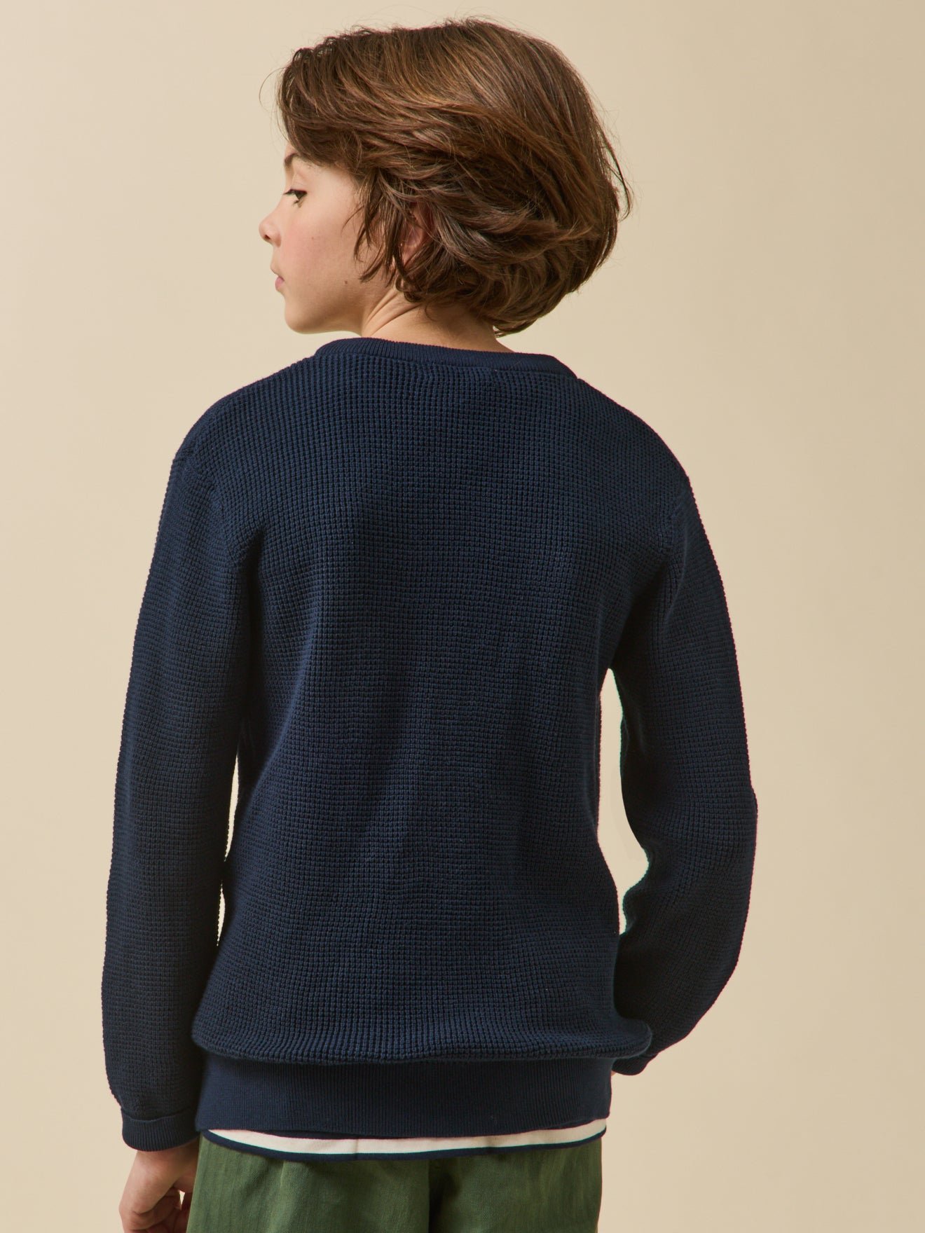 Fancy knitted sweater CYRILLUS Blue