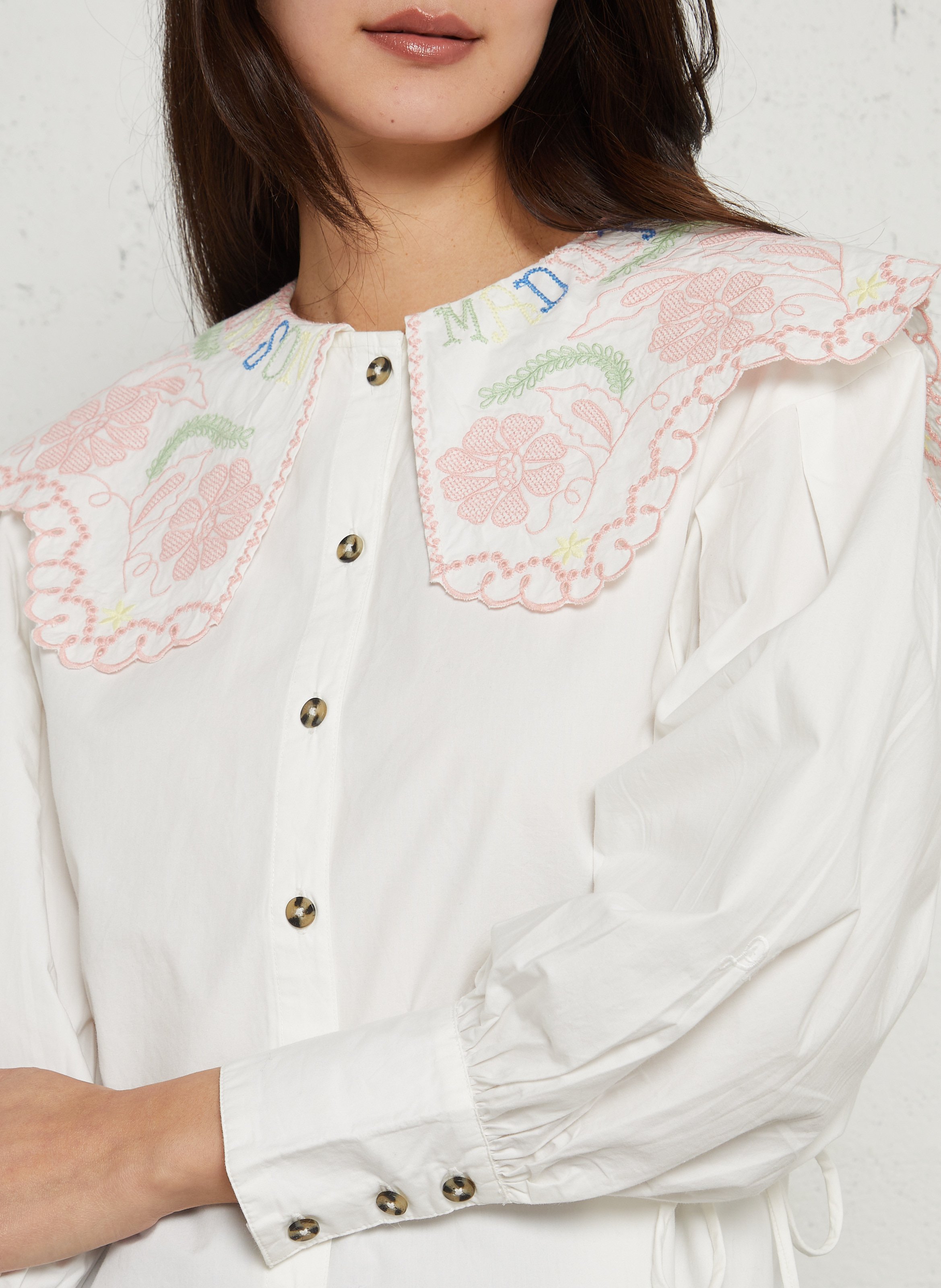 Weite Bluse aus Bio-Baumwolle DAMSON MADDER Weiss