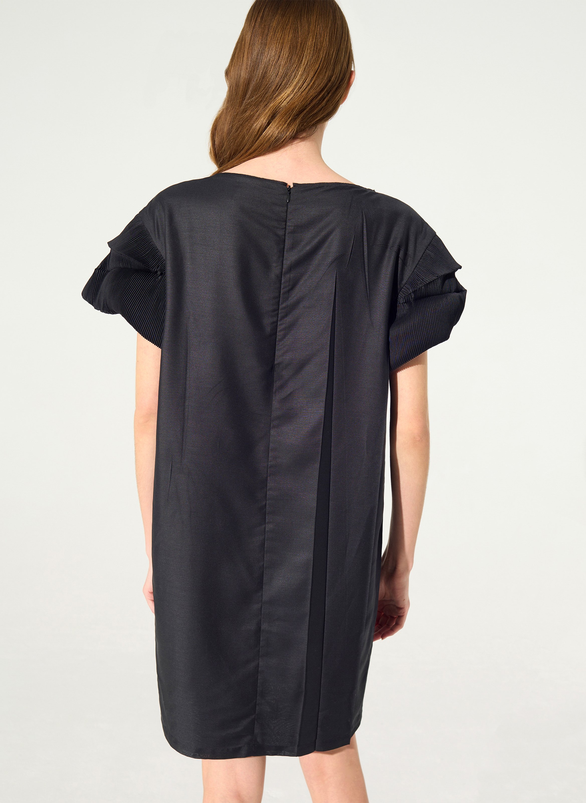 Short boat-neck dress COTELAC Black