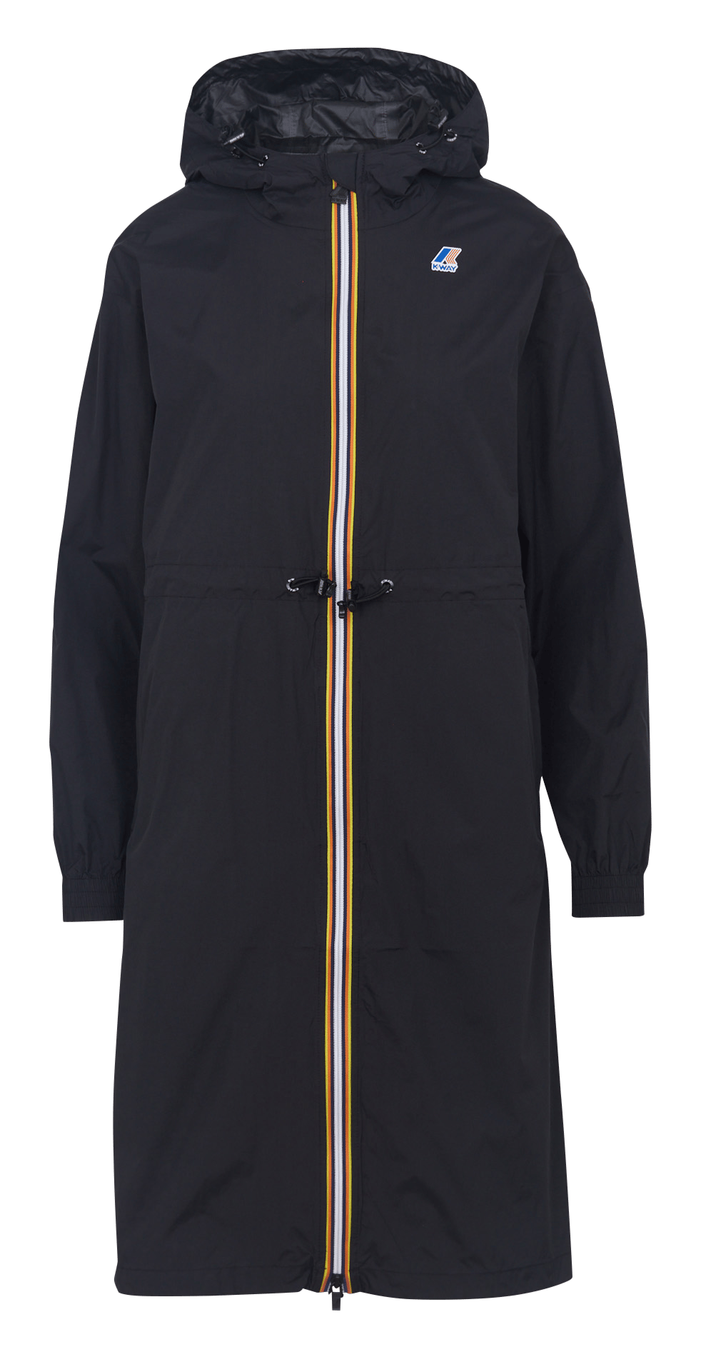 Lange windjack met capuchon K-WAY