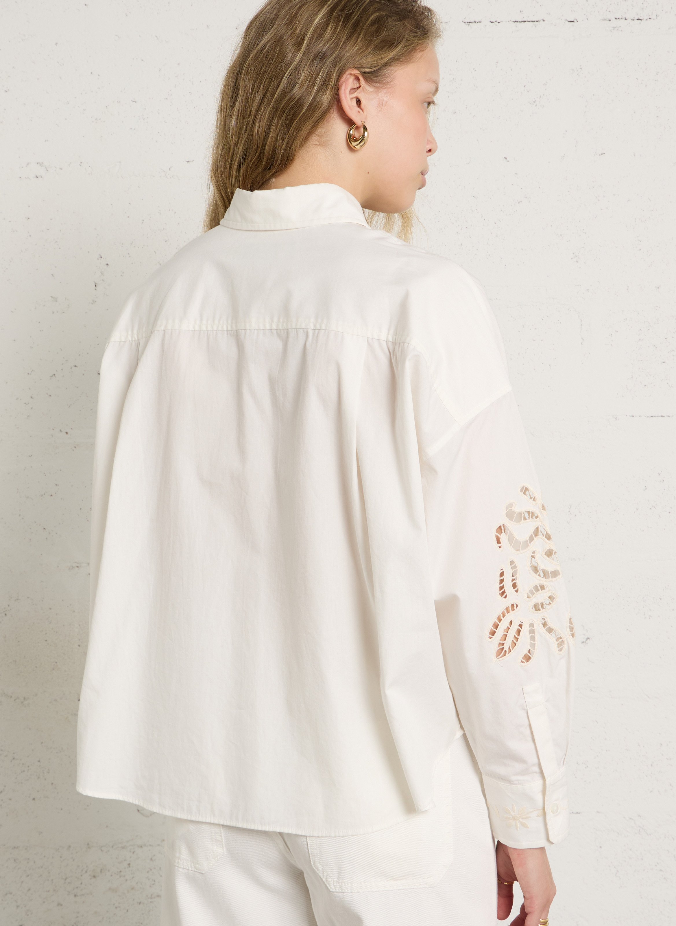 Oversized shirt with embroidered patterns MAX MARA WEEK END White