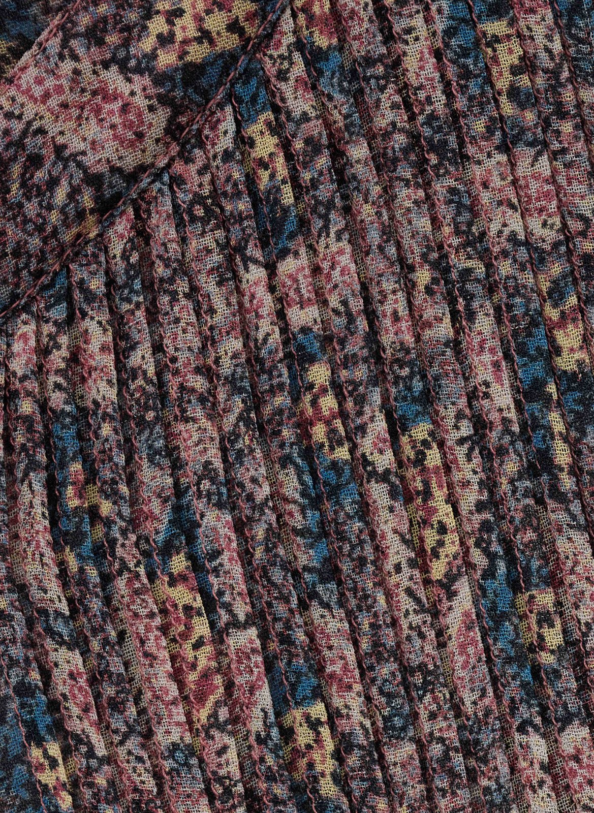 Blouse met tuniekhals en print BA&SH Blauw