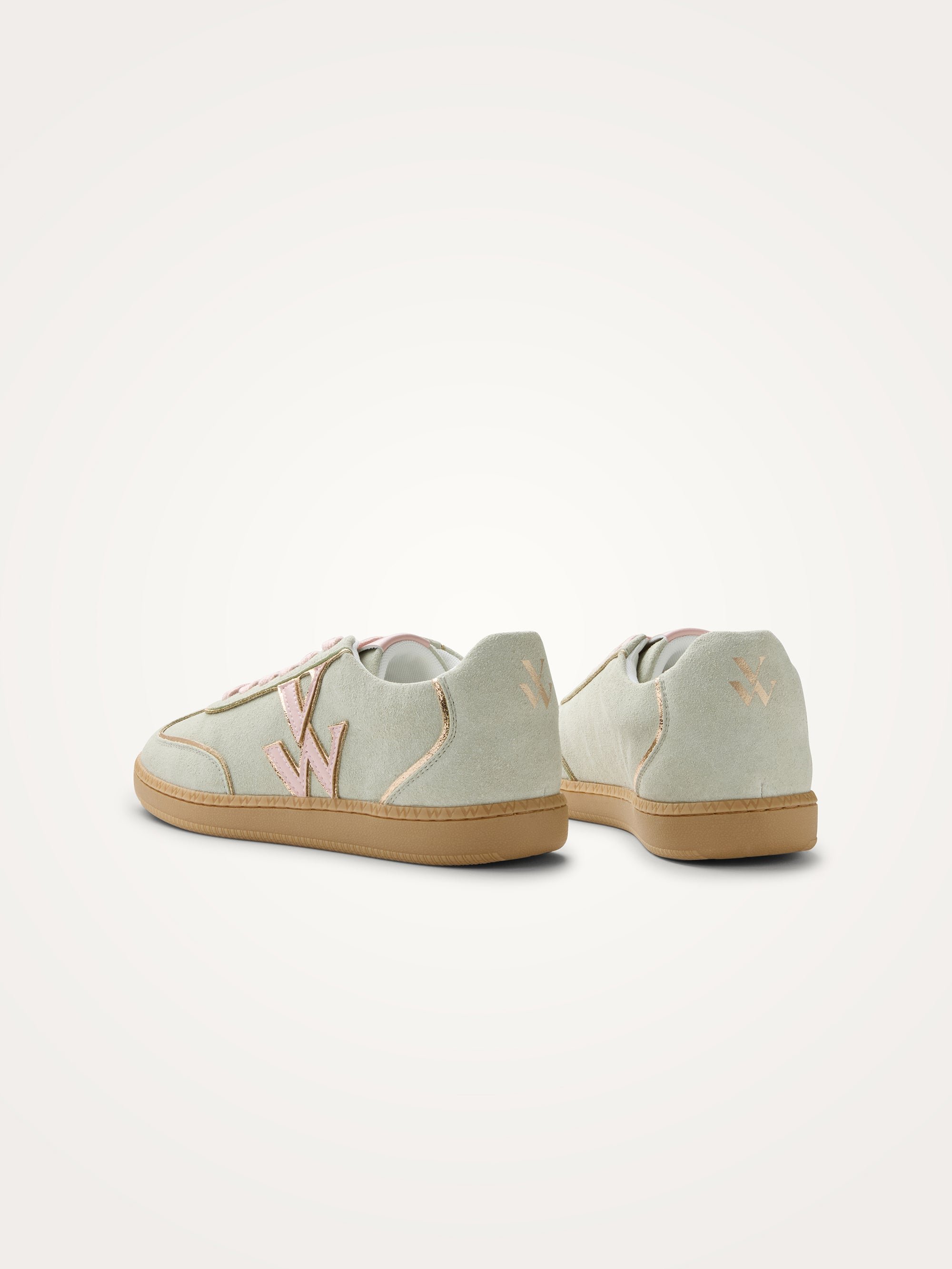 Sneakers with monogram on retro sole VANESSA WU Green