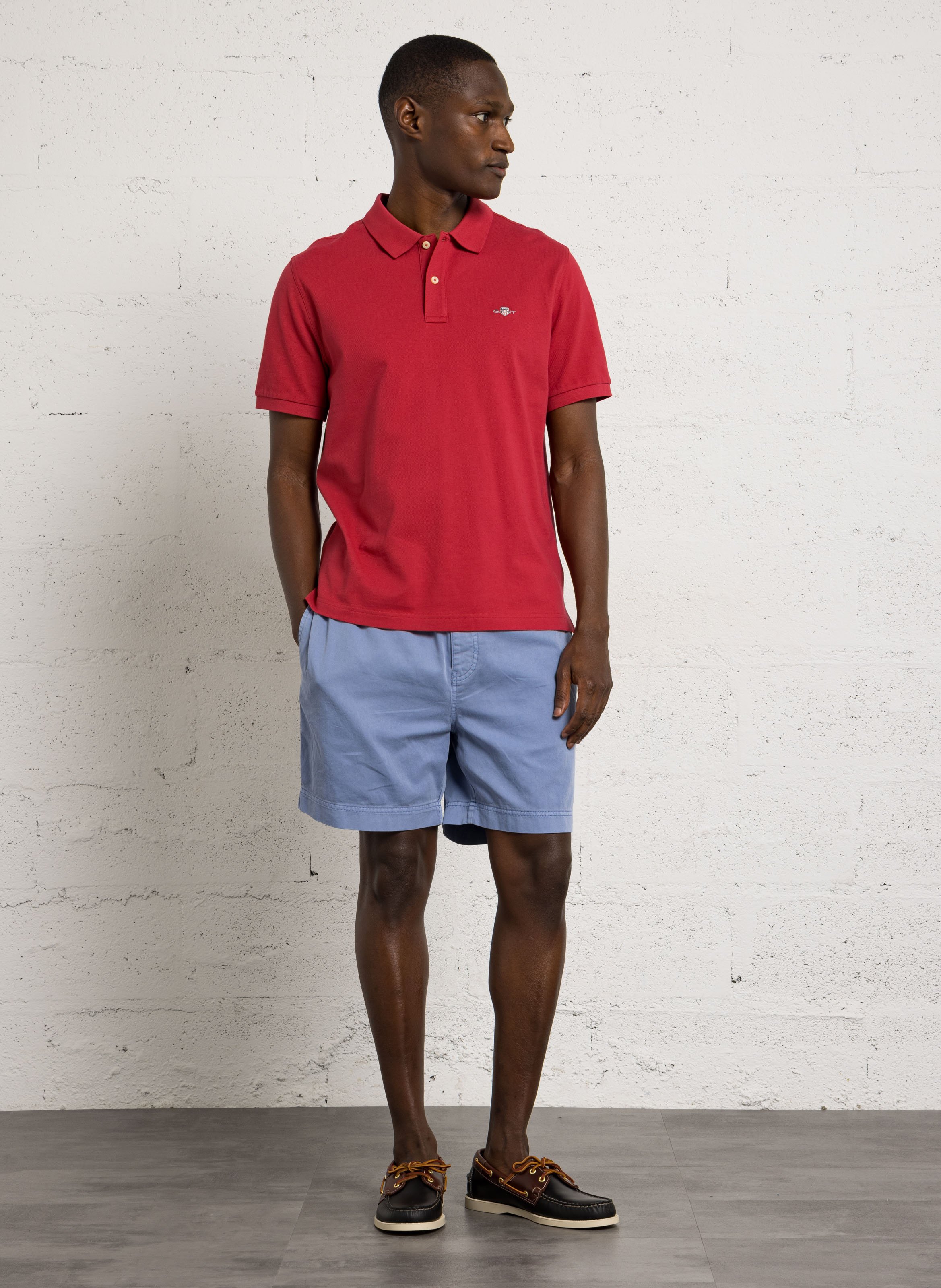 Polo en coton GANT Rouge