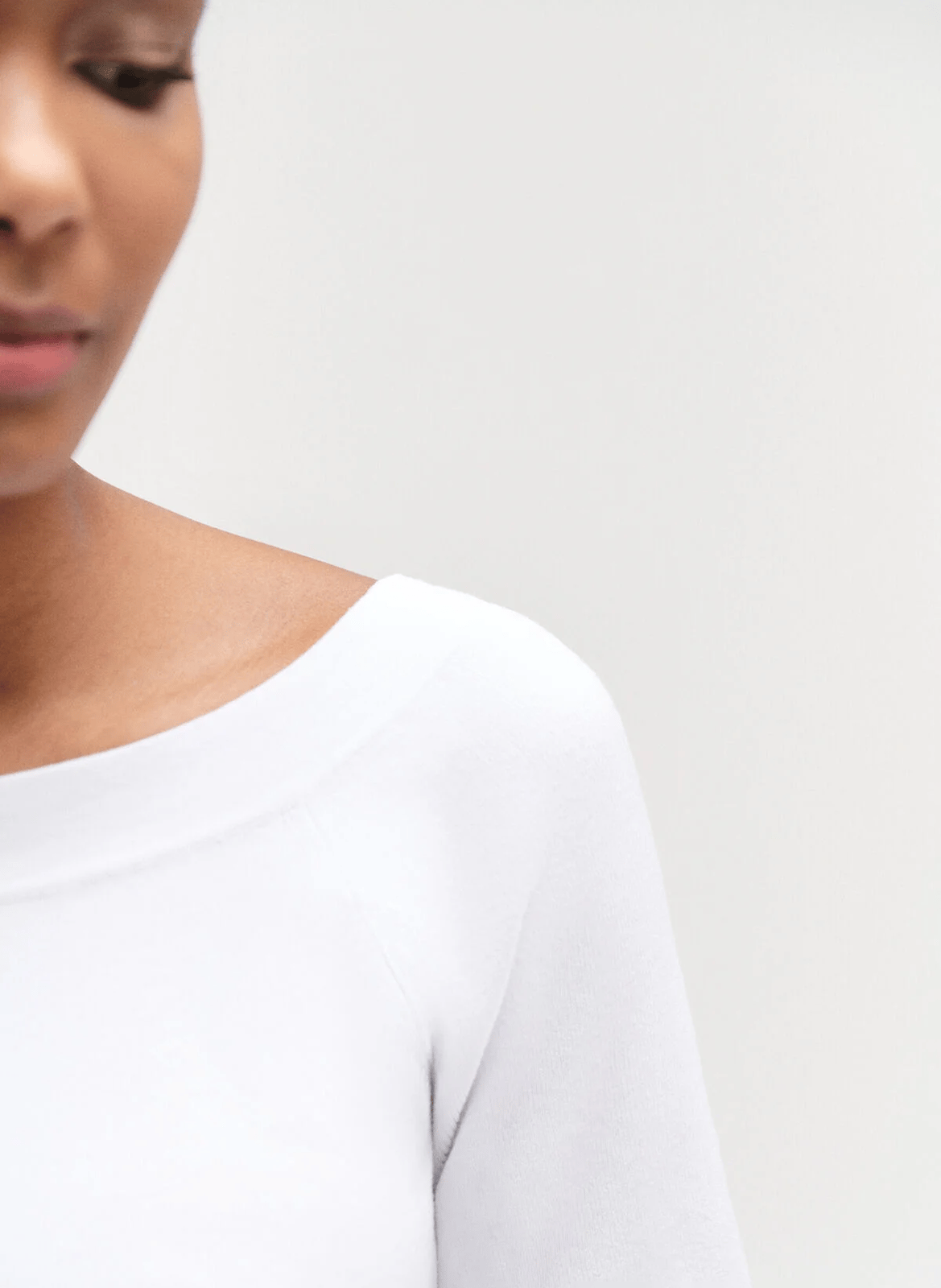 Fitted boat neck sweater CAROLL White