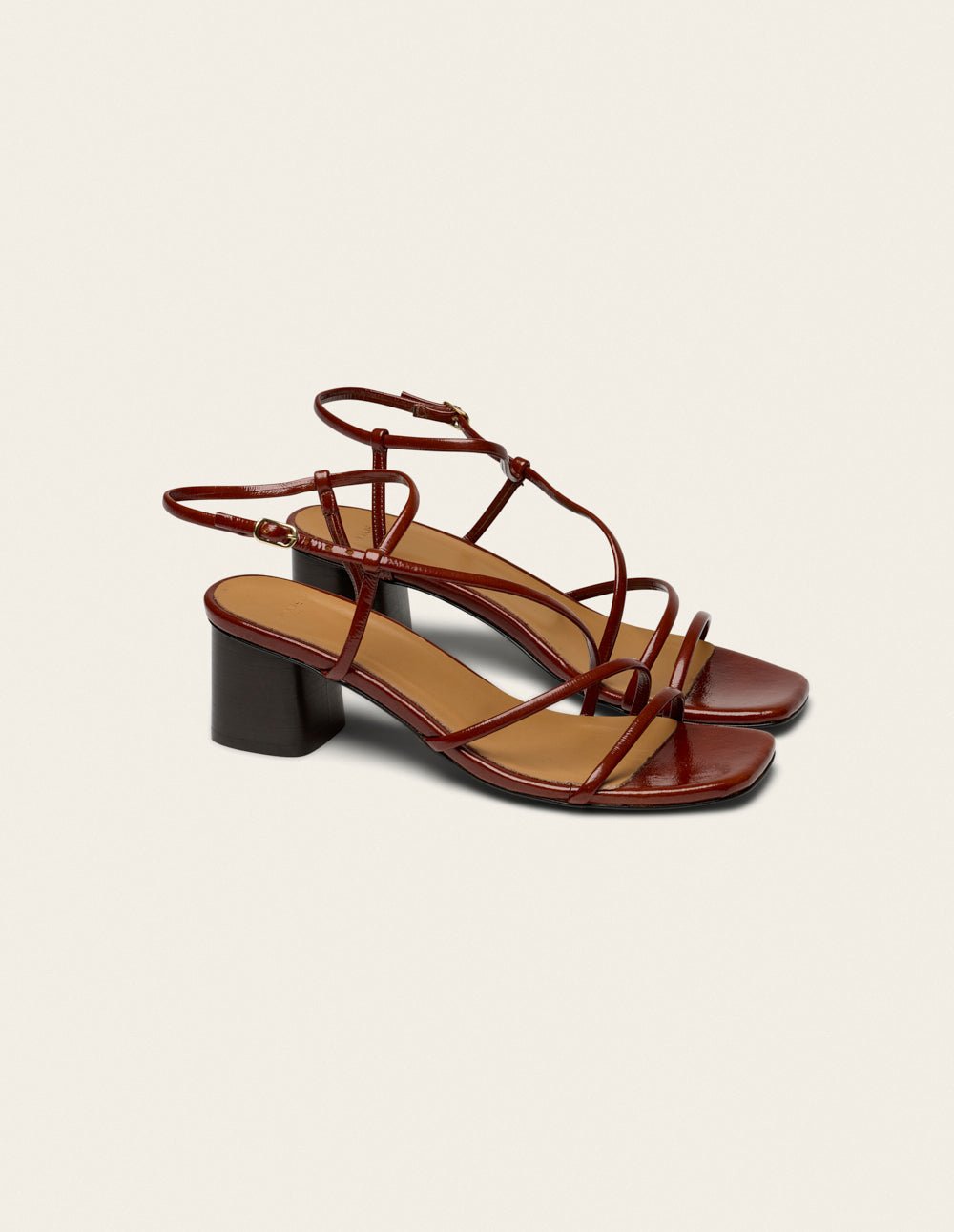 Heeled sandals  ODAJE Brown