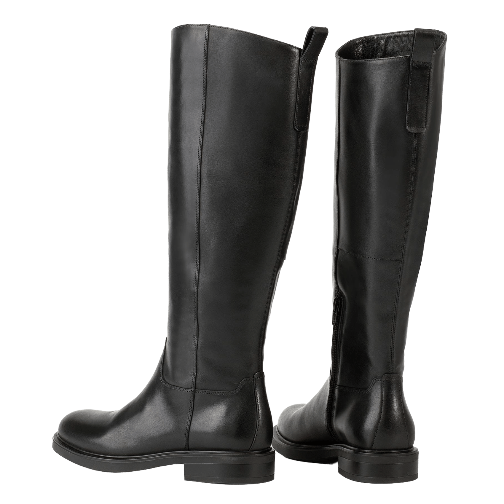 Bottes bout rond en cuir VAGABOND Noir