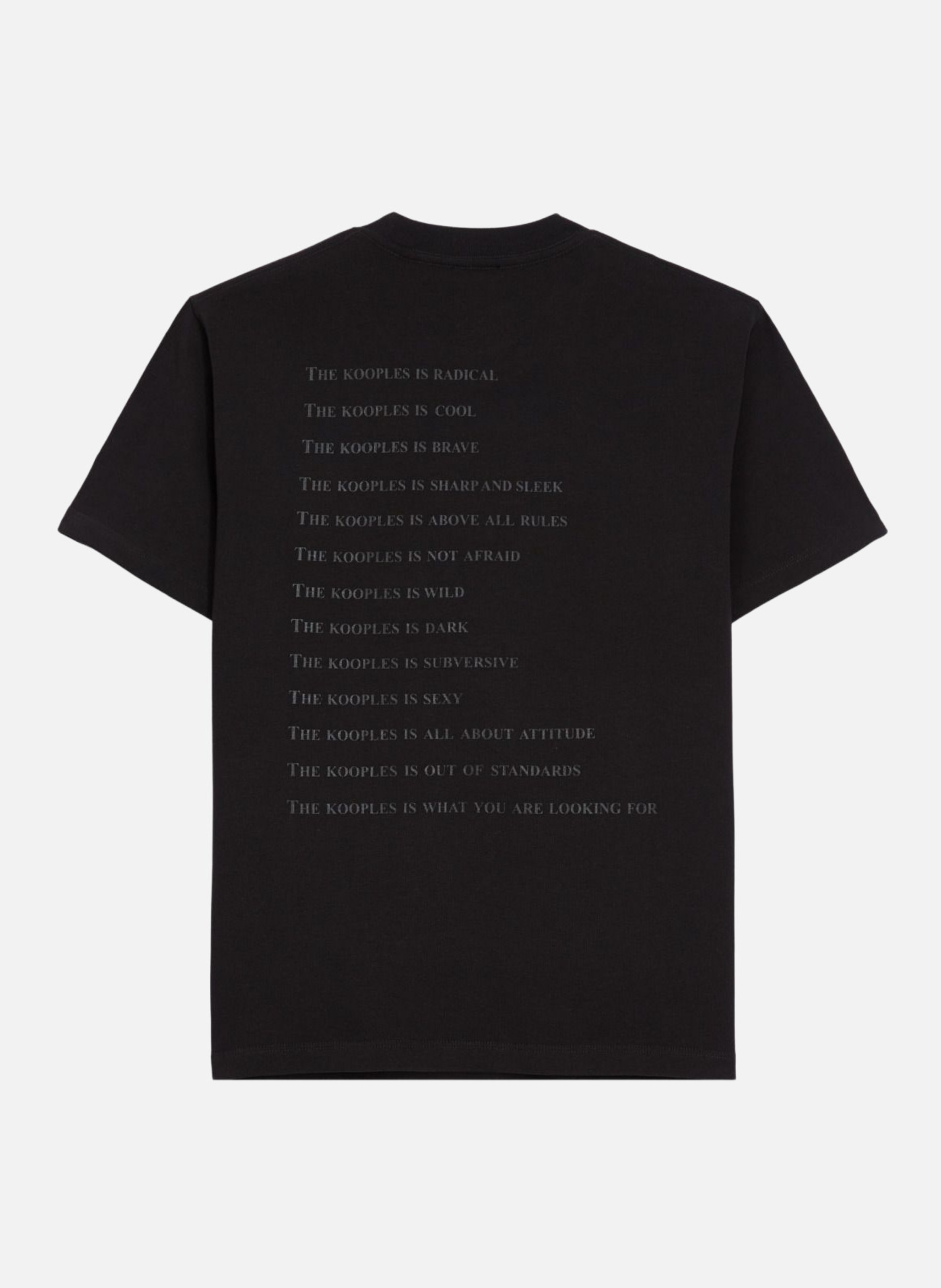 Cotton logo T-shirt. THE KOOPLES Black