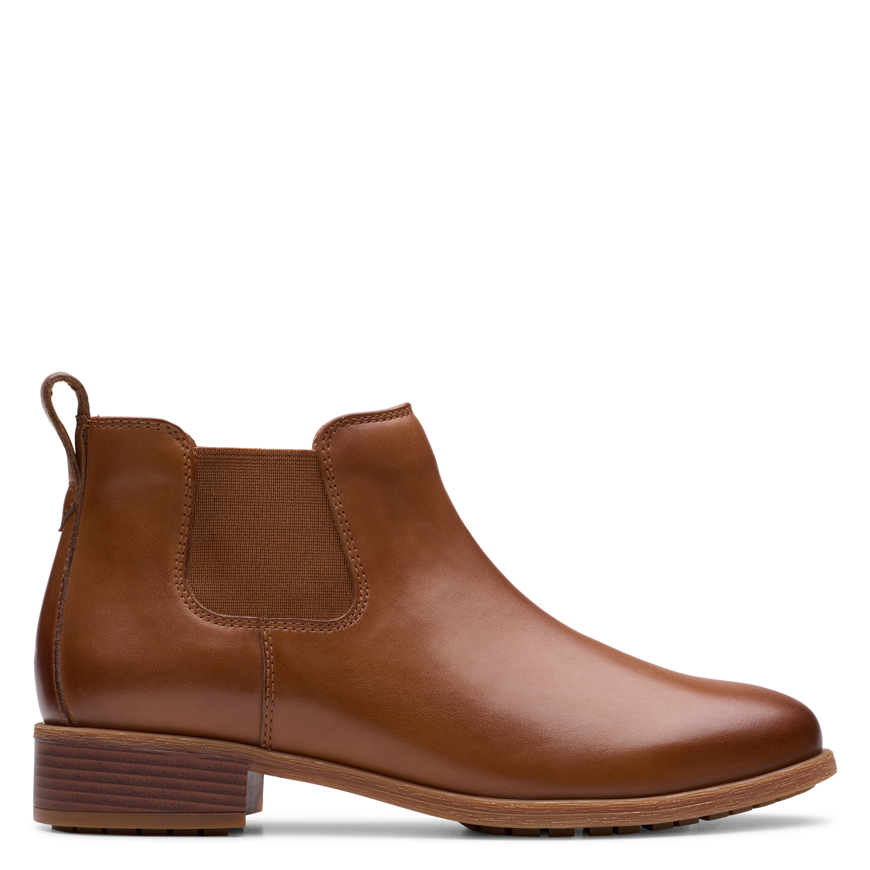 Leren enkellaarzen CLARKS Bruin