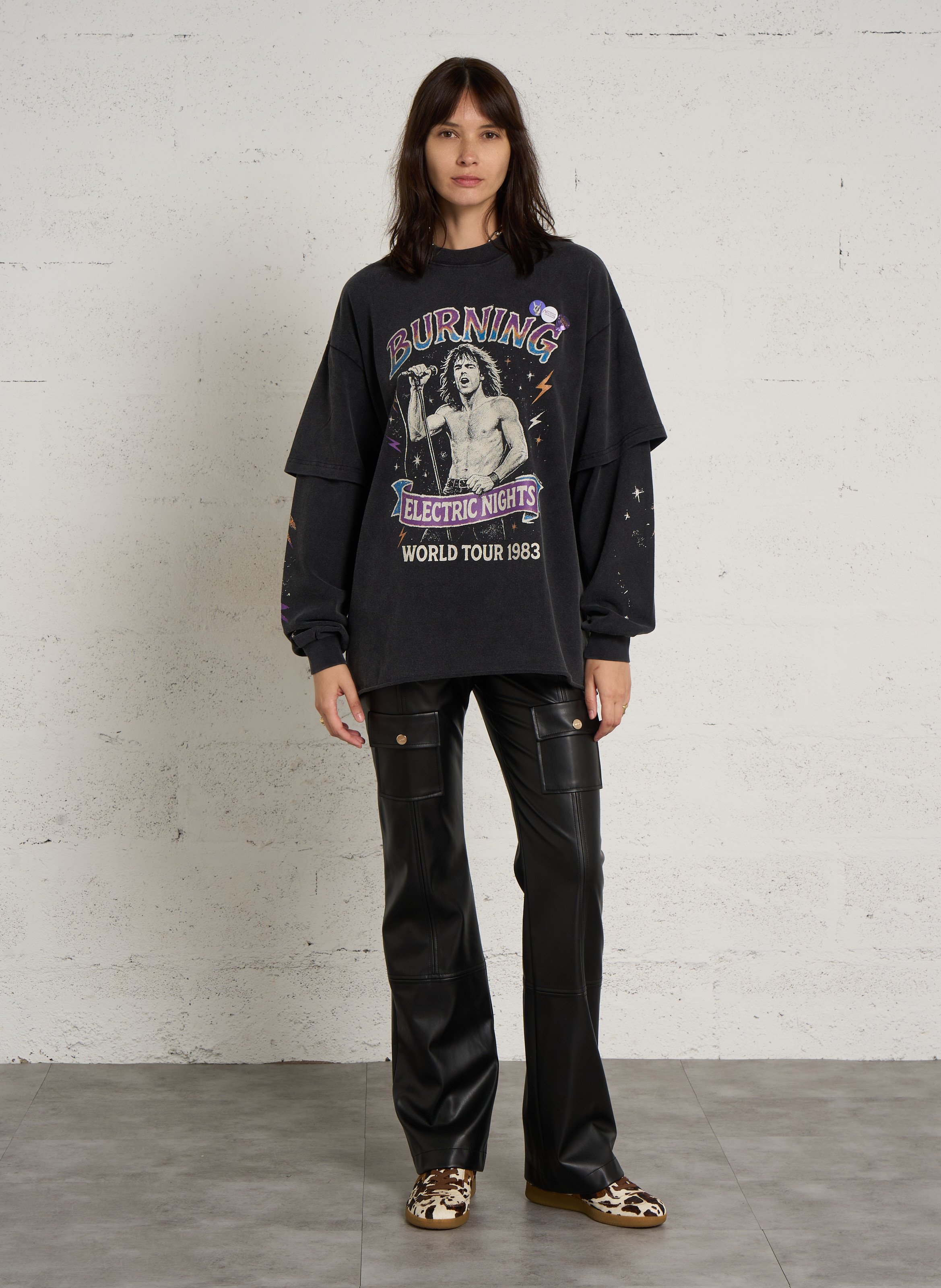 Straight-leg pants LIU JO Black