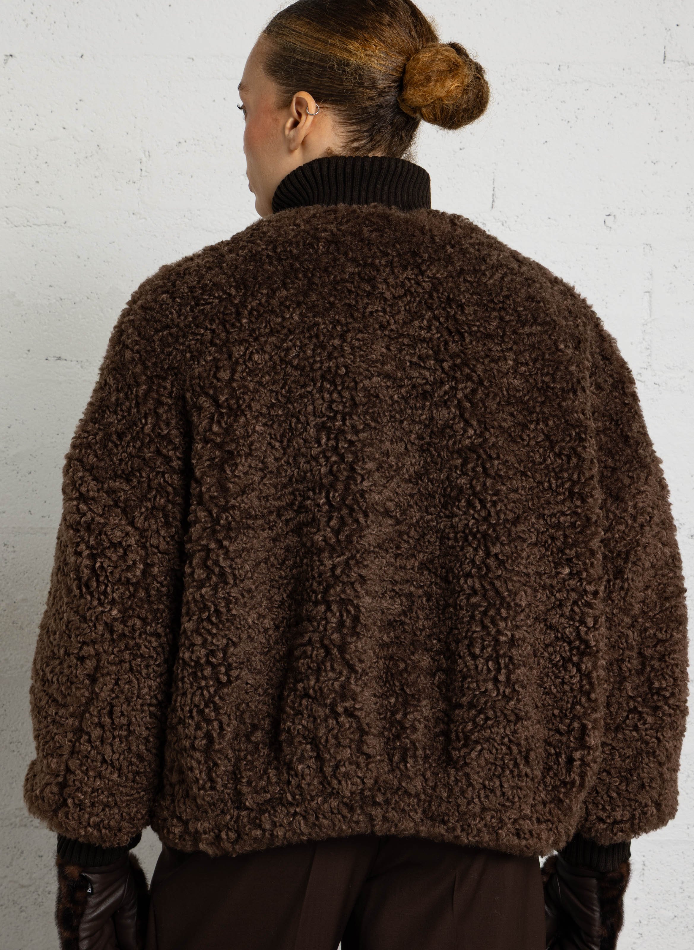 Weiter Mantel aus synthetischem Pelz BELLEROSE Braun