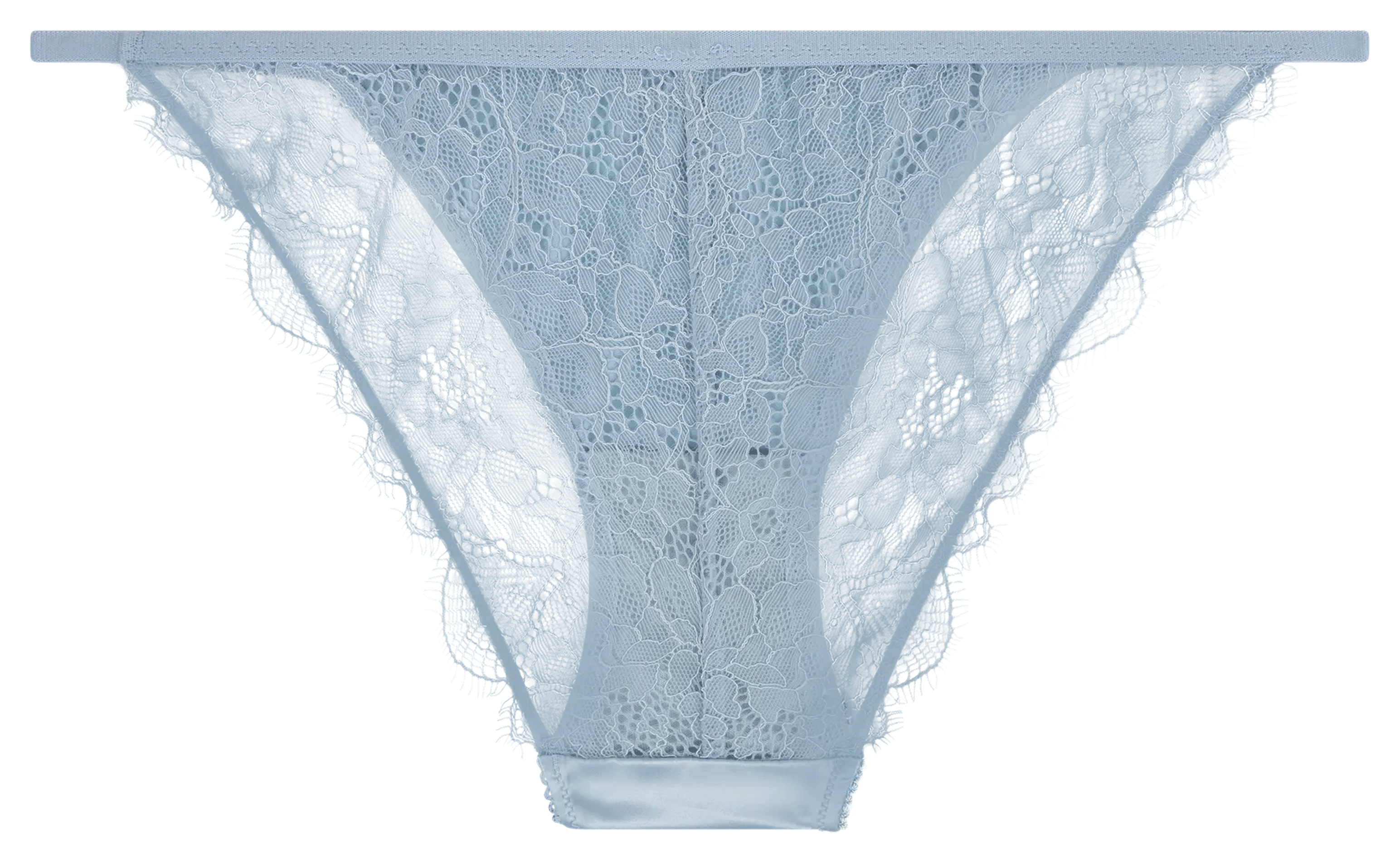 Culotte unie à dentelle au dos LOVE STORIES Bleu