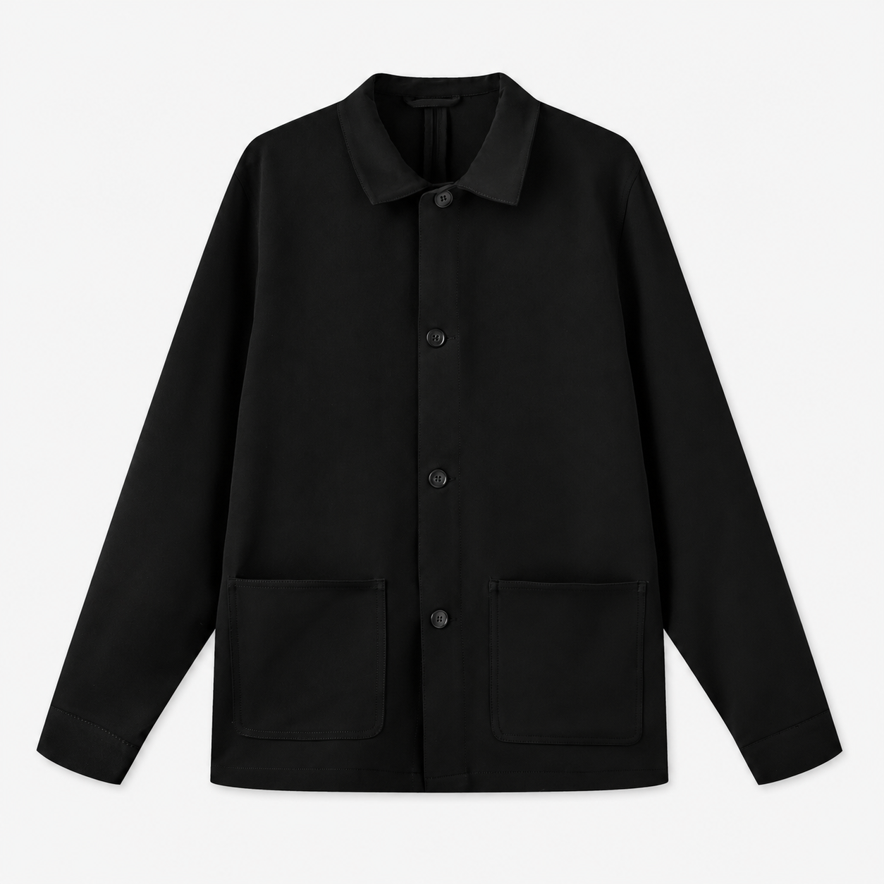 Black Wael Stretch Worker Jacket SERGE BLANCO Black