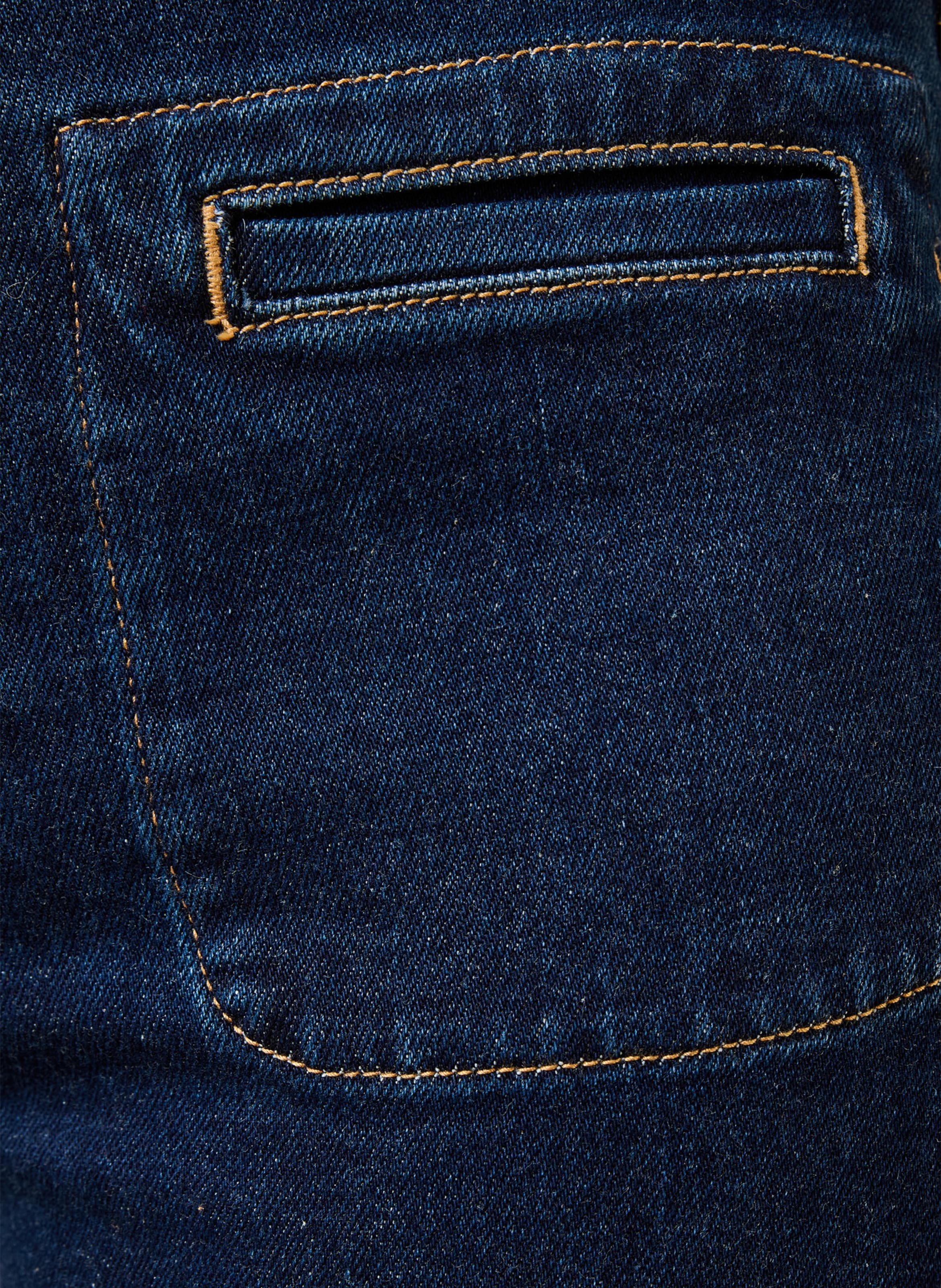 High-rise cotton-blend bootcut jeans LA FEE MARABOUTEE Blue