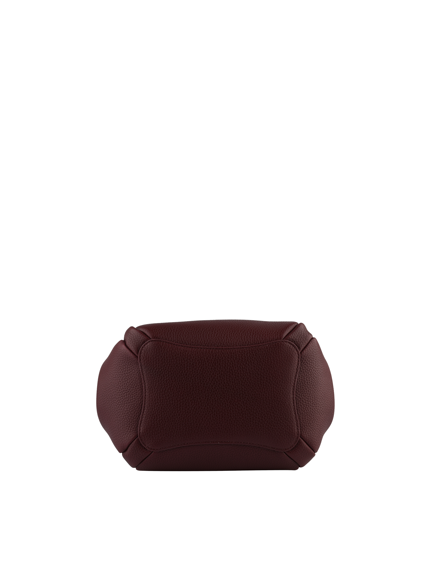 Calfskin leather handbag POURCHET Red