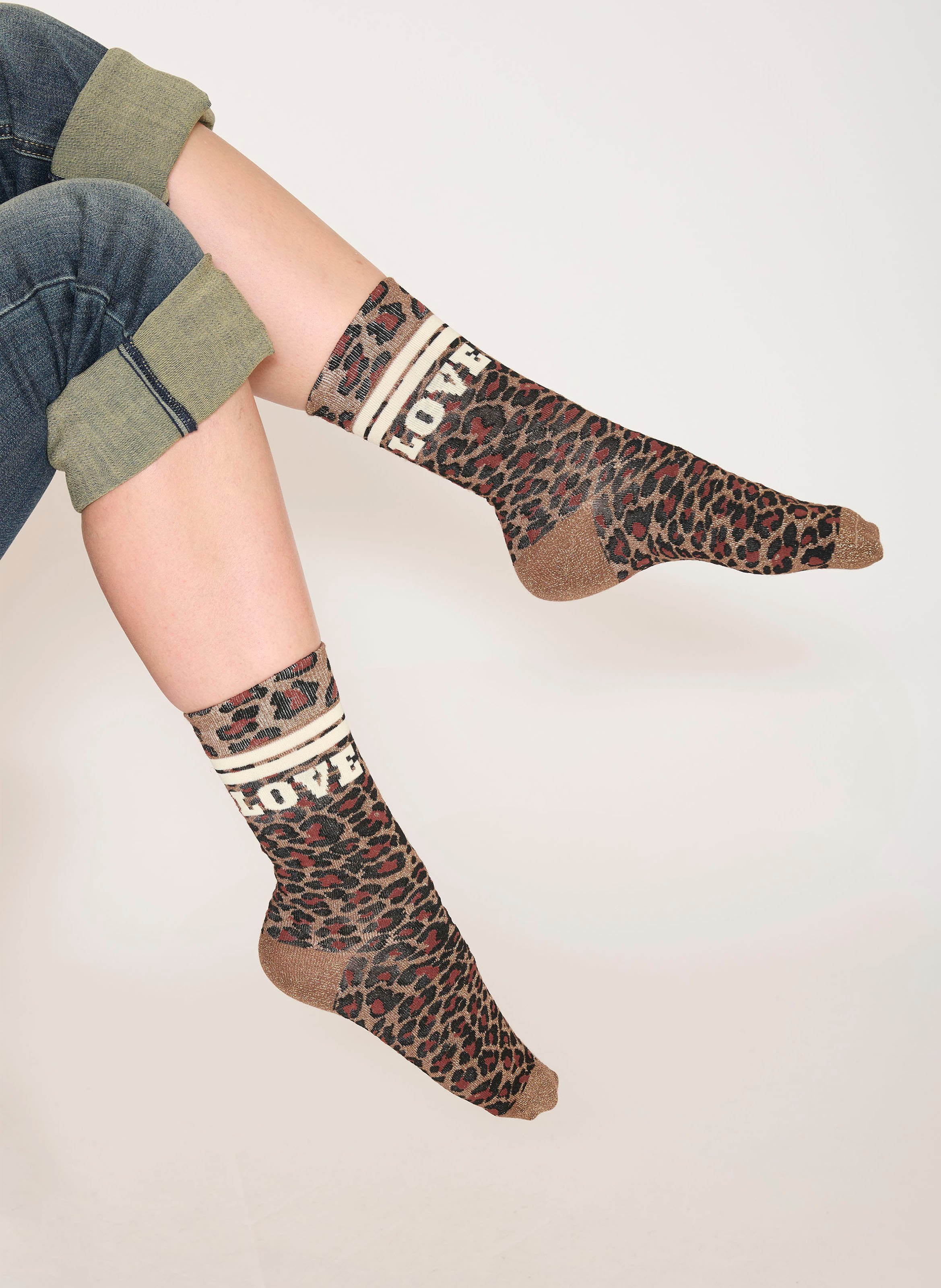 Calze in misto cotone MKT Marrone