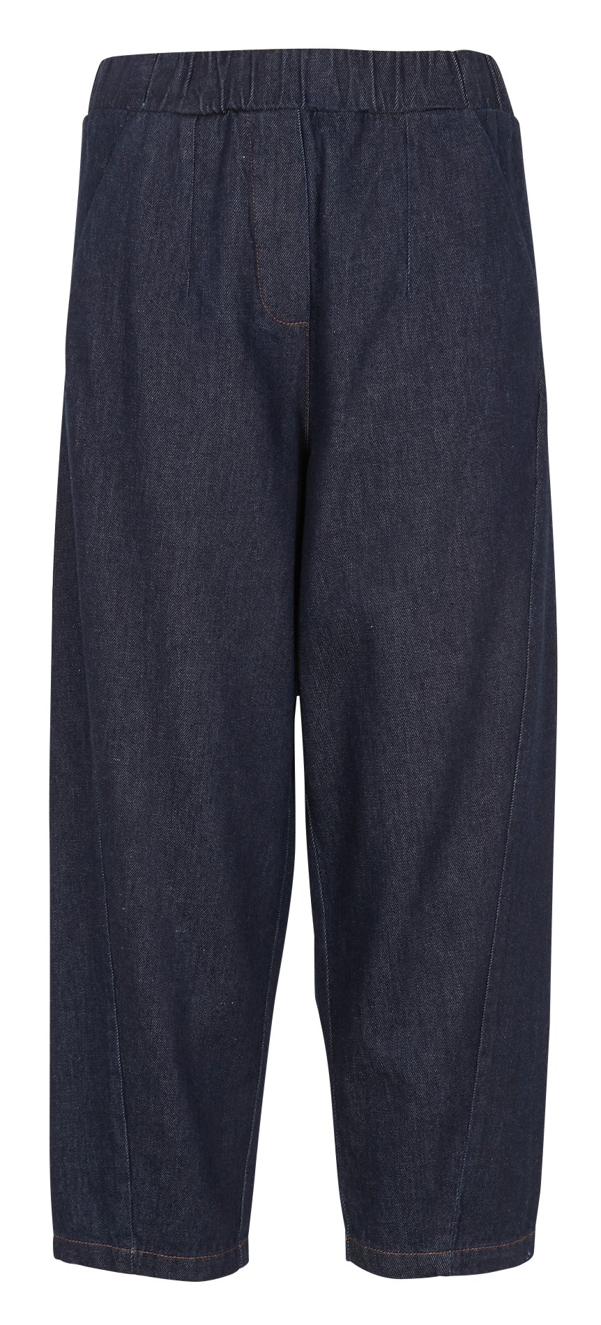 Pantalon large taille haute en coton HUMILITY Bleu