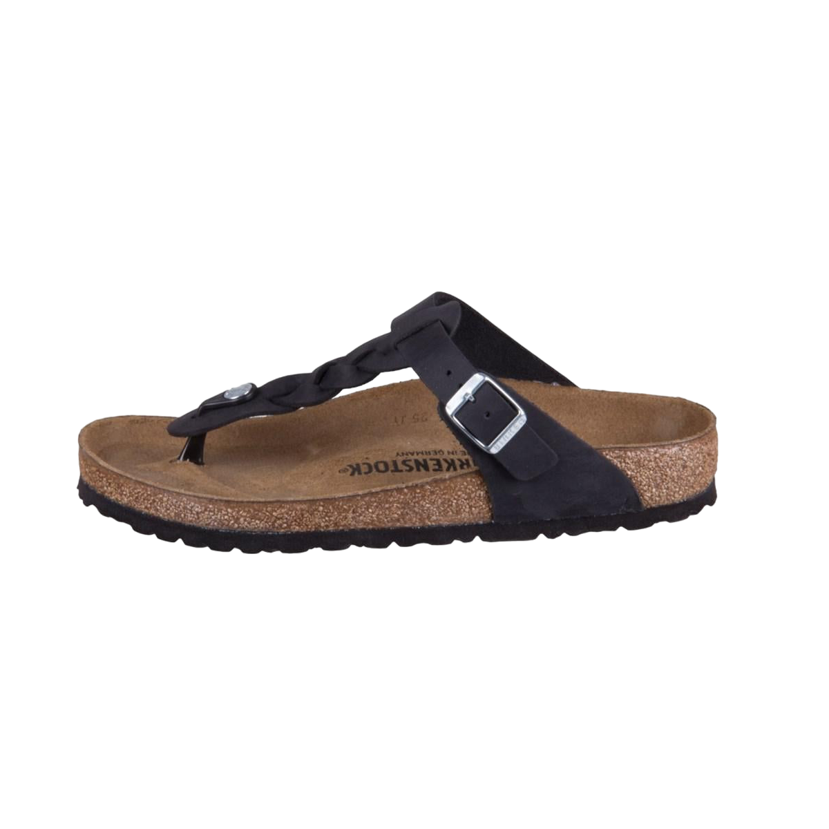Faux leather sandals BIRKENSTOCK Black