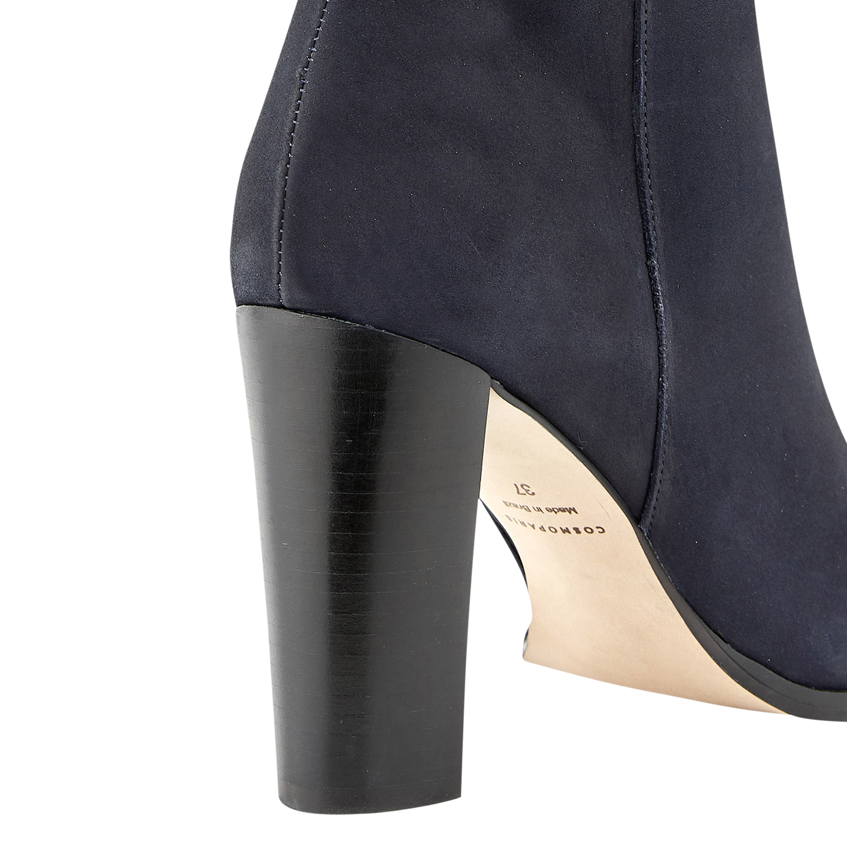 Heeled suede boots COSMOPARIS Blue