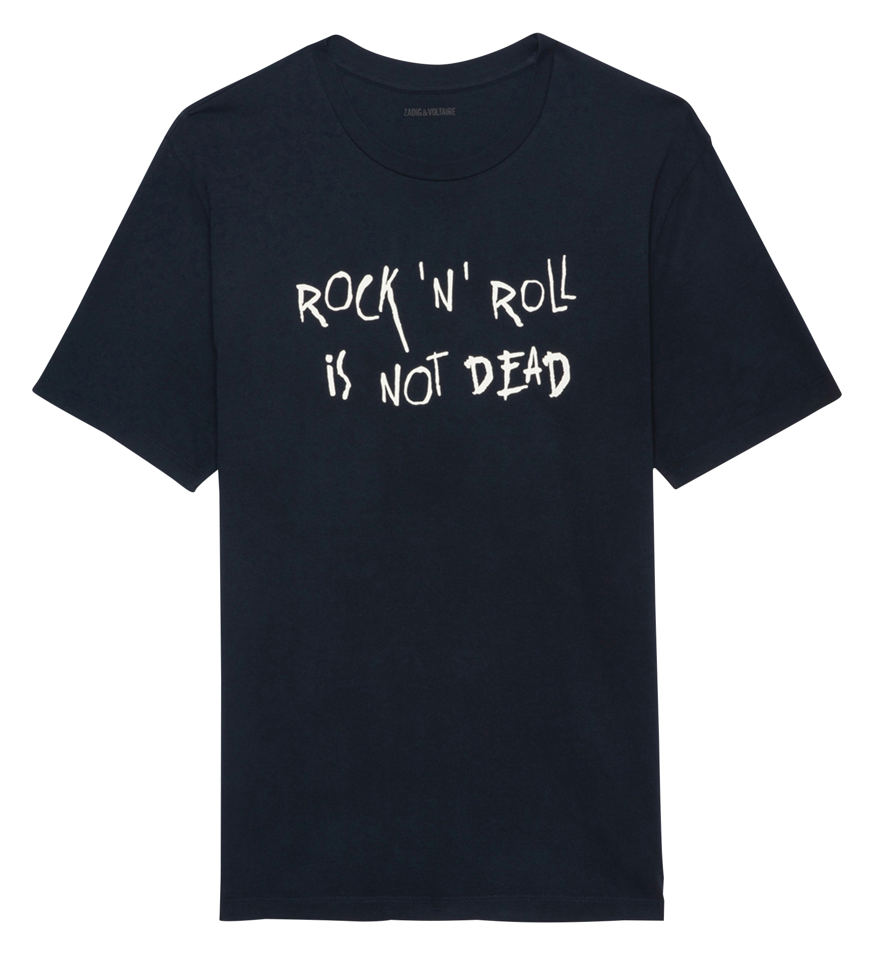 Tee-shirt droit en coton bio ZADIG&amp;VOLTAIRE Bleu