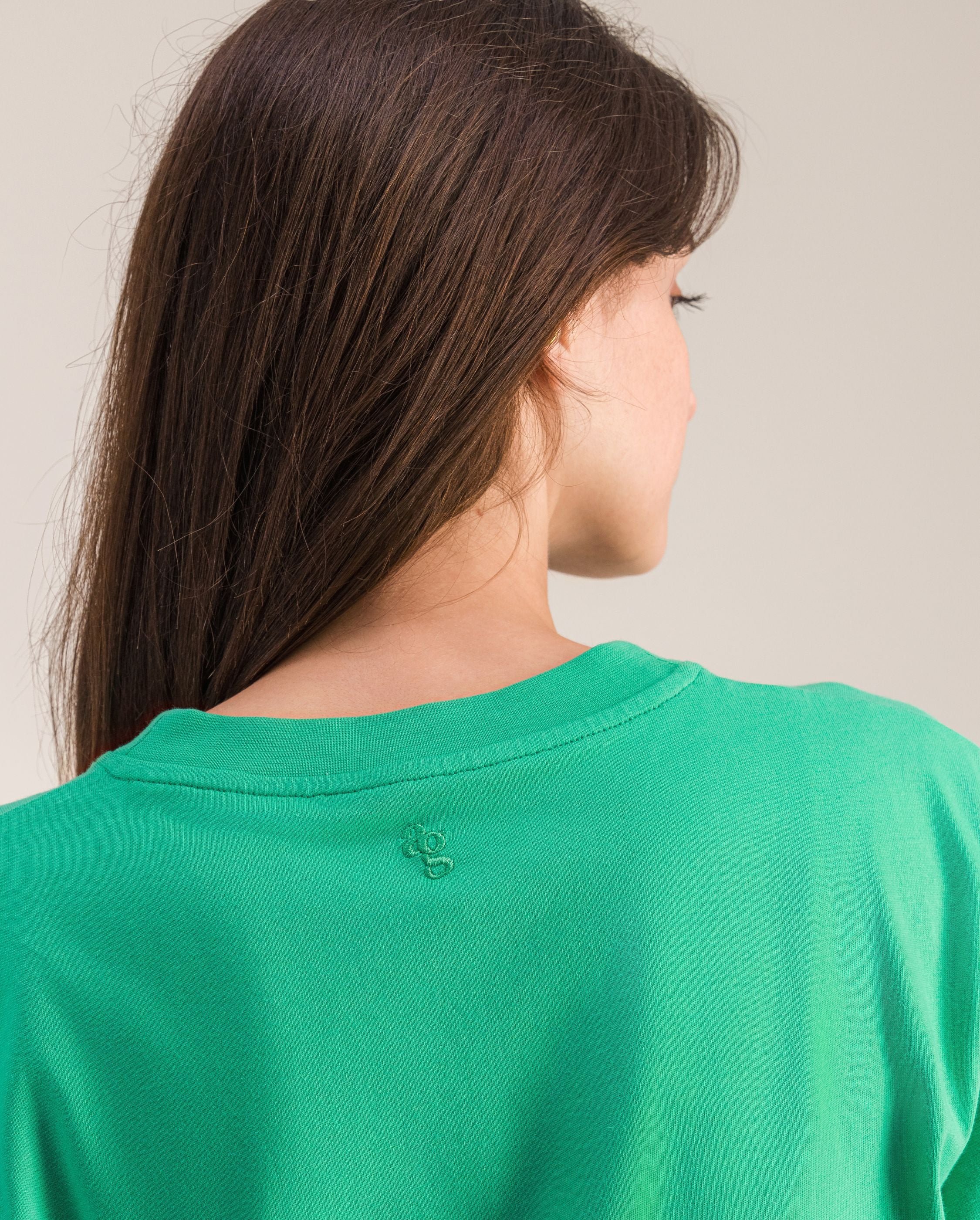 Women's organic cotton t-shirt, green ANGARDE Green