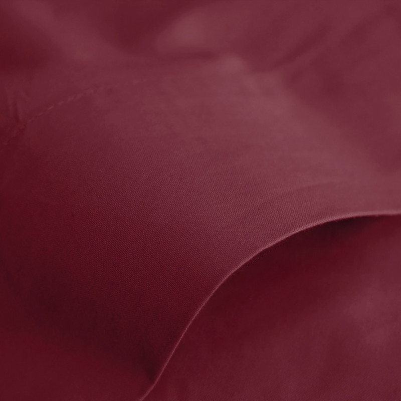 Flat sheet "premium" for single & double beds COTON PUR Red