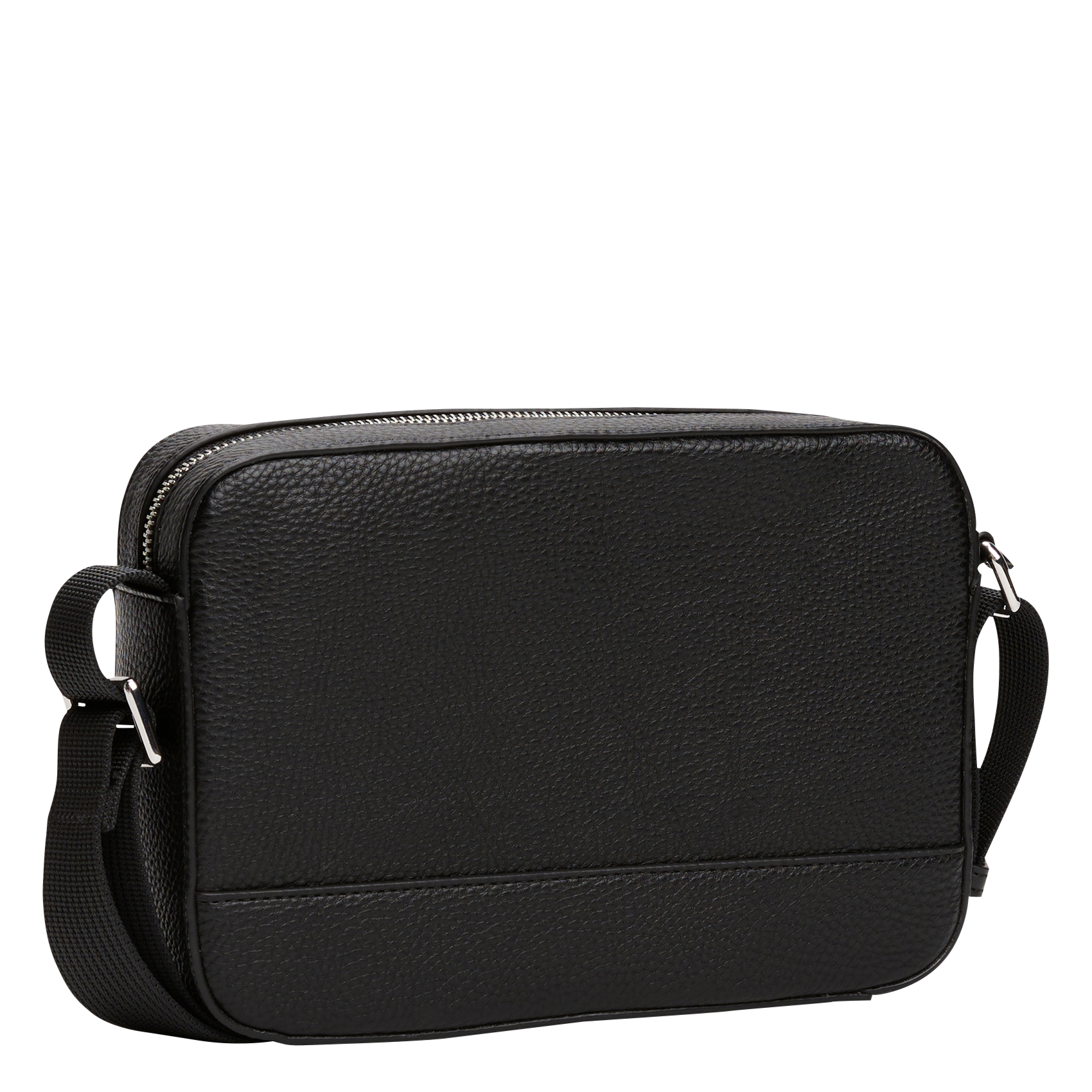Umhängetasche mit Reißverschluss und genarbtem Effekt TOMMY HILFIGER Schwarz