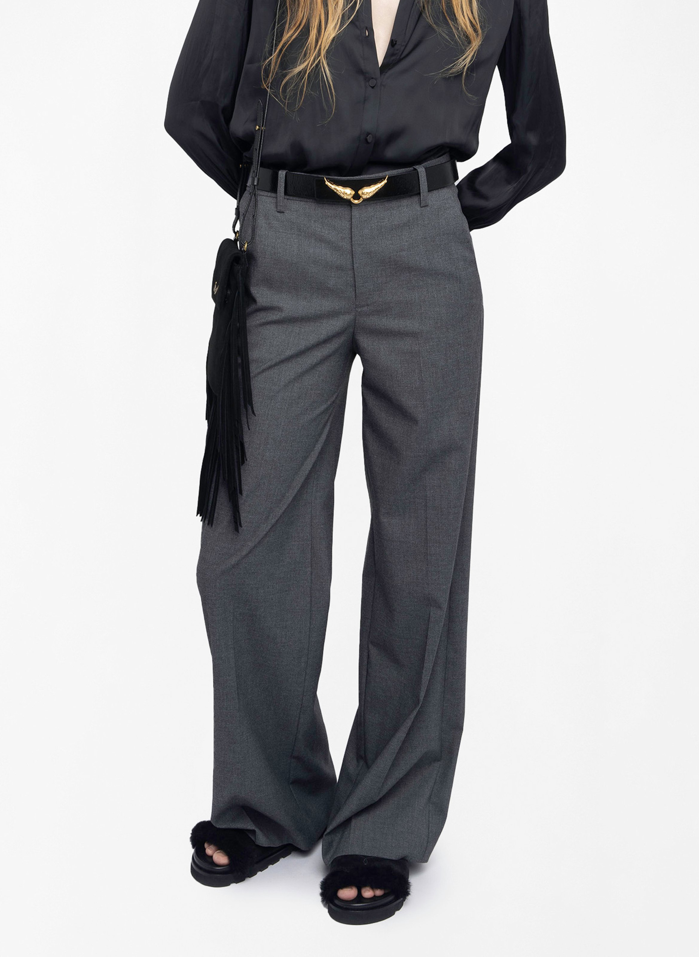 Pantaloni tailleur ampi ZADIG&VOLTAIRE Grigio