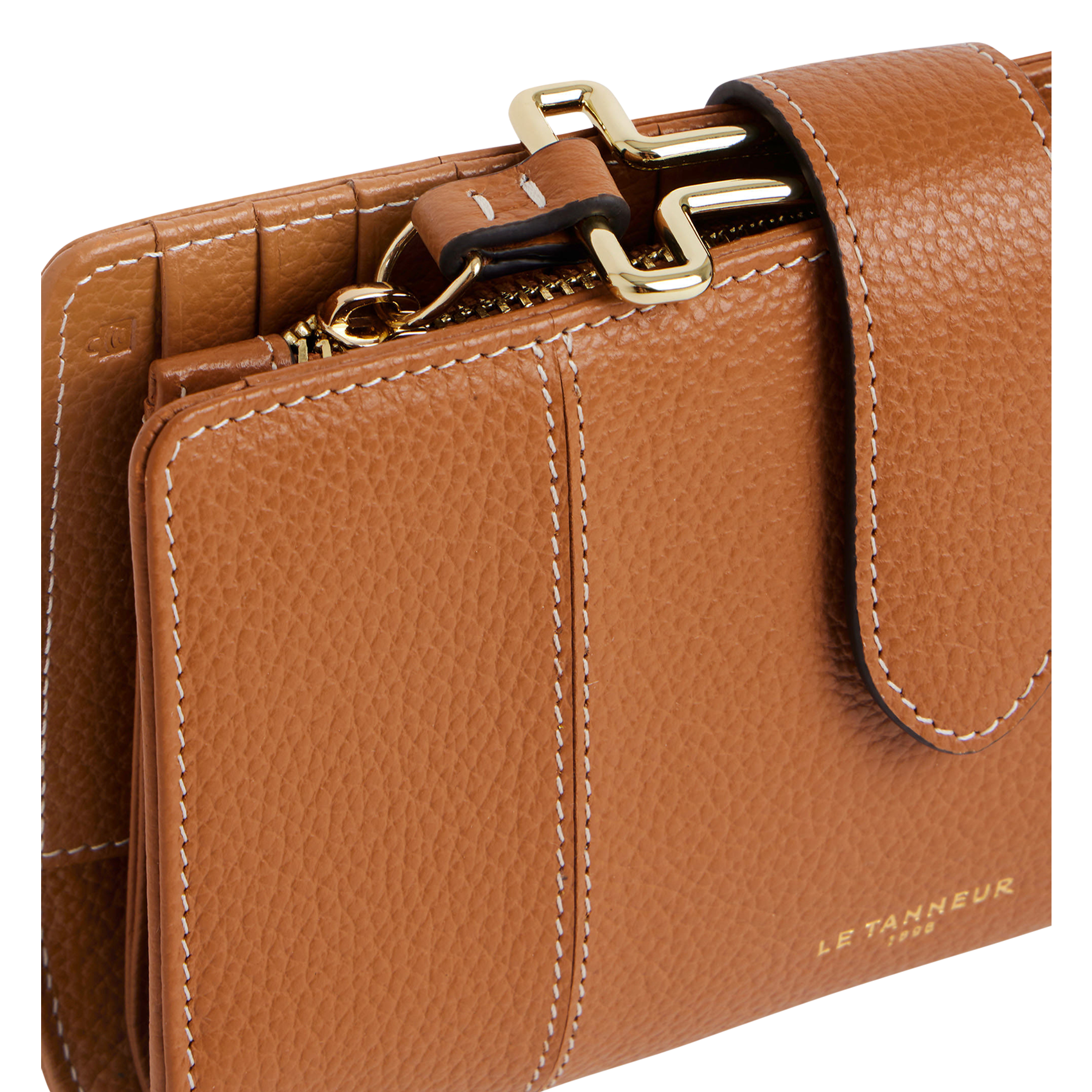 Portefeuille en cuir LE TANNEUR Marron