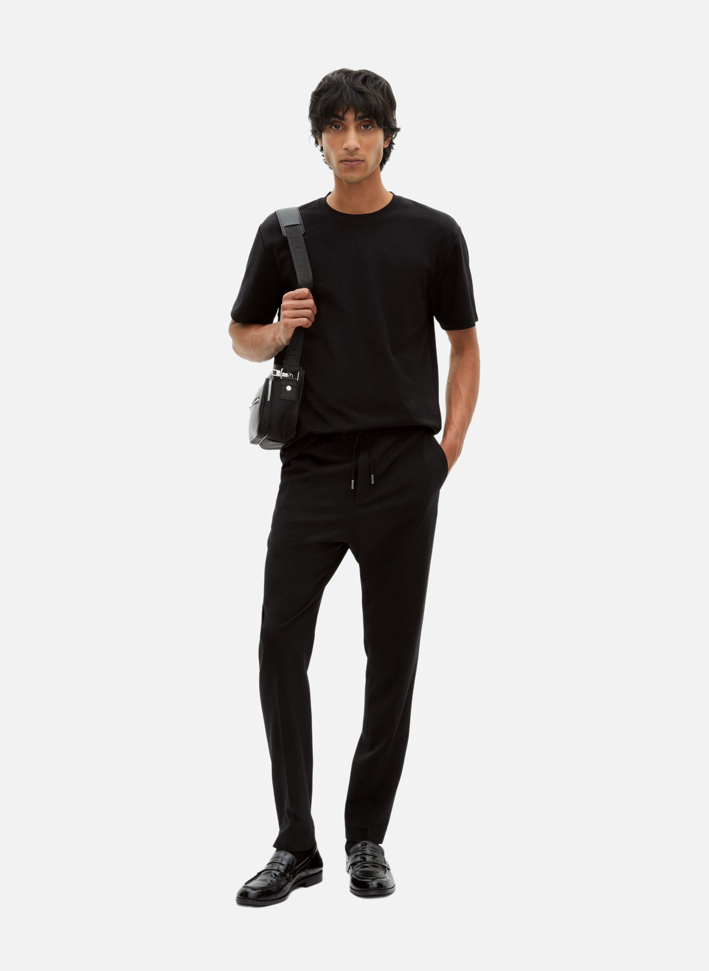 T-shirt droit uni THE KOOPLES Noir