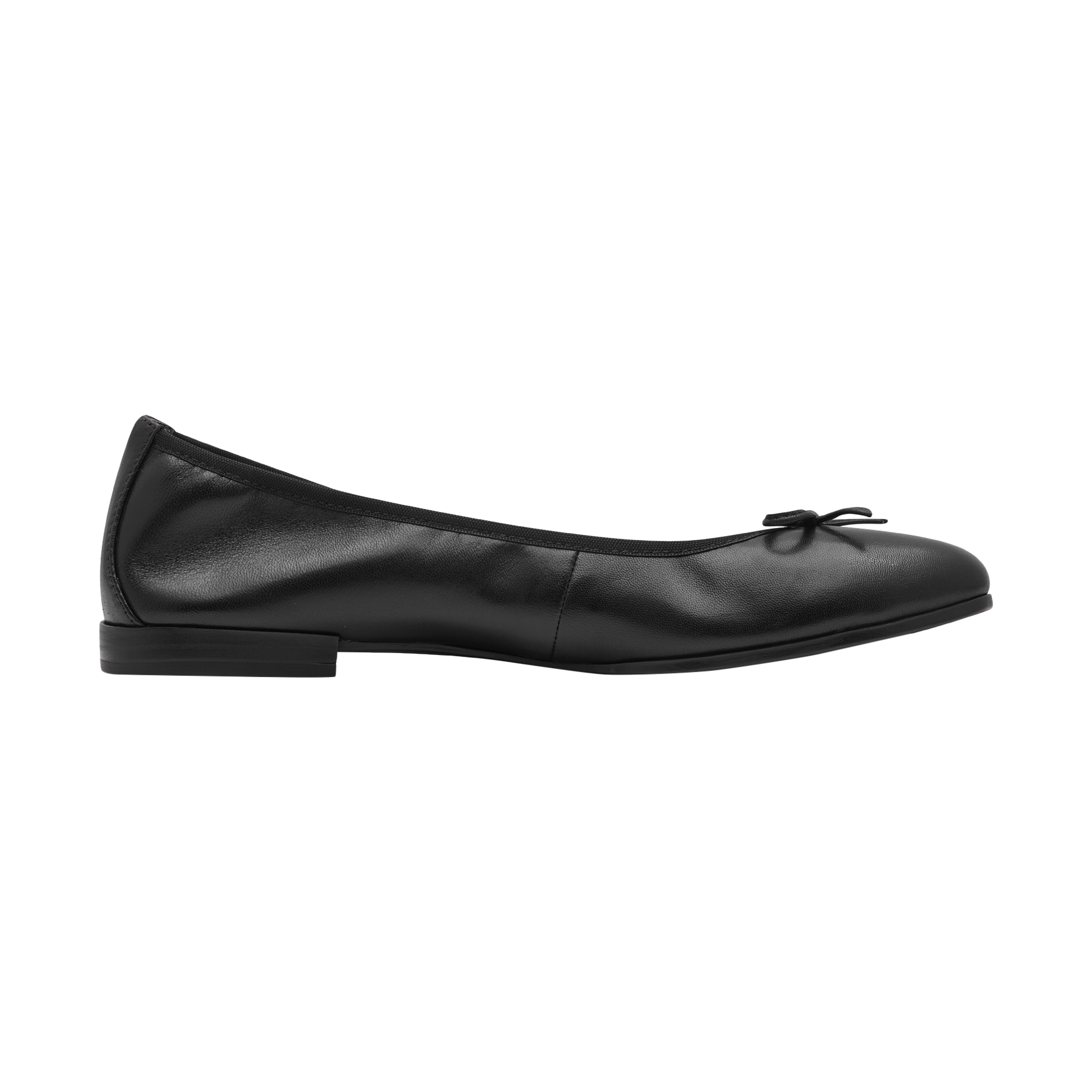 Leather ballet pumps TAMARIS Black