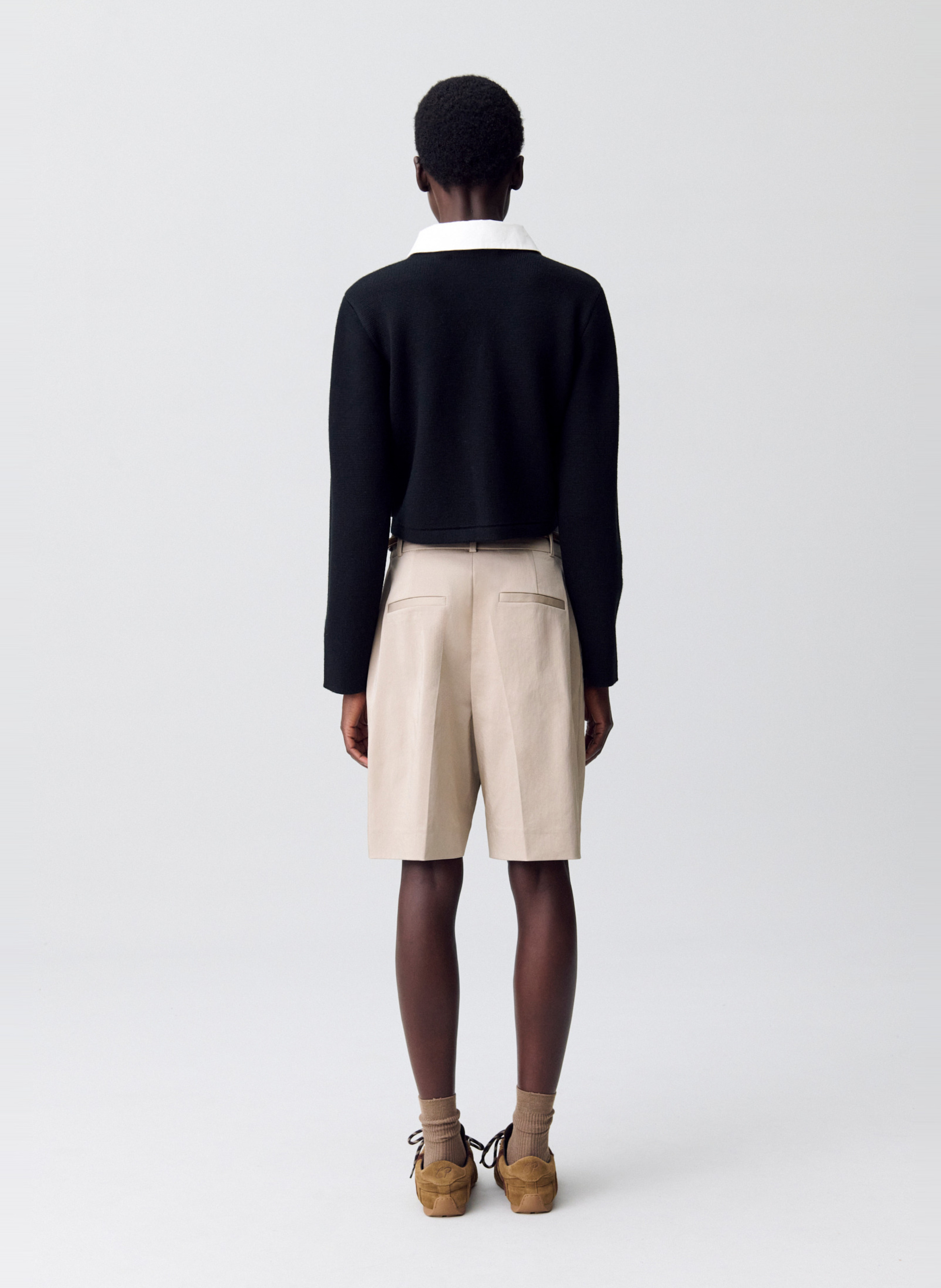 Cardigan col claudine boutonné CLAUDIE PIERLOT Noir