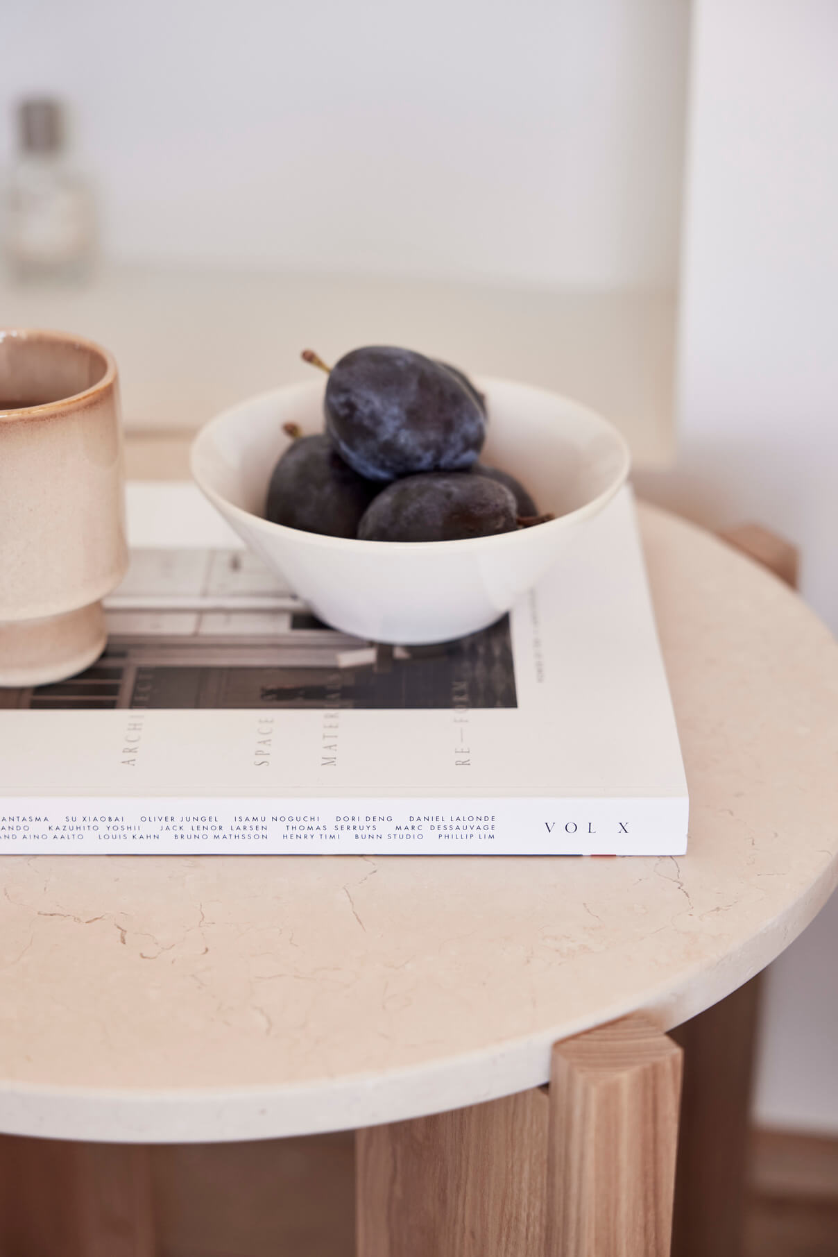 Stoneware bowl OYOY LIVING DESIGN White