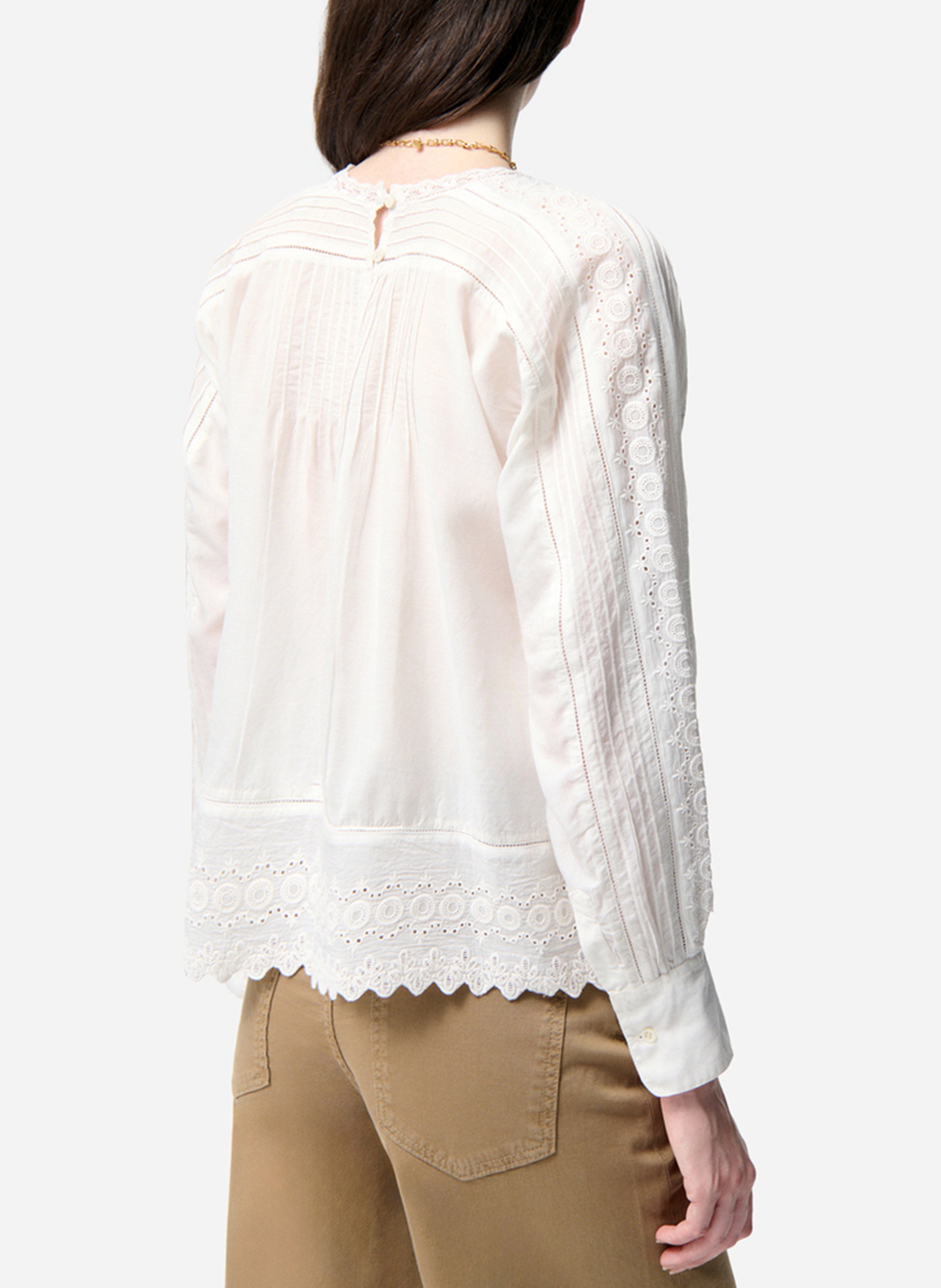 Top met ronde hals - katoenblend VANESSA BRUNO Wit