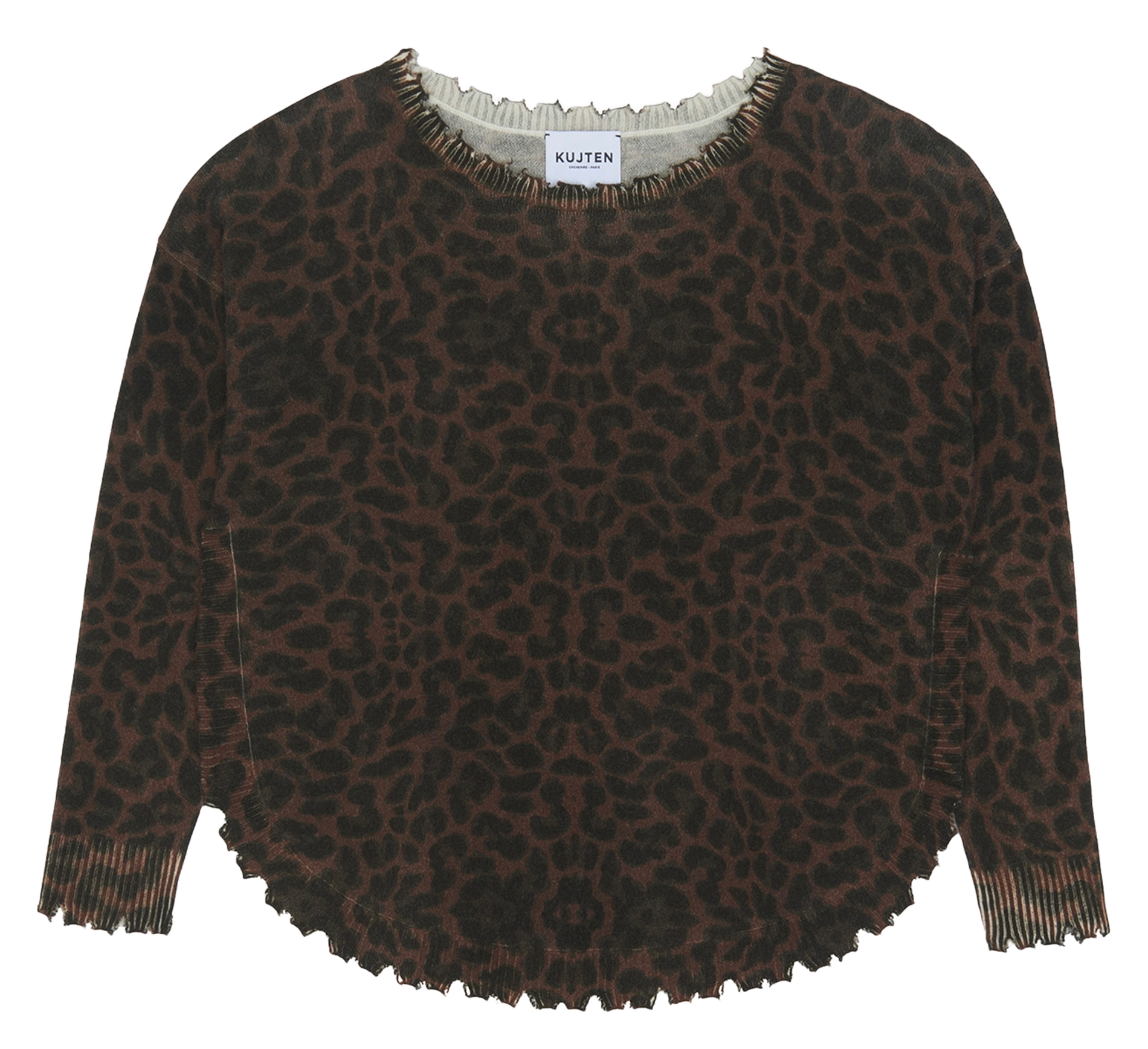 Kasjmieren trui KUJTEN Bruin