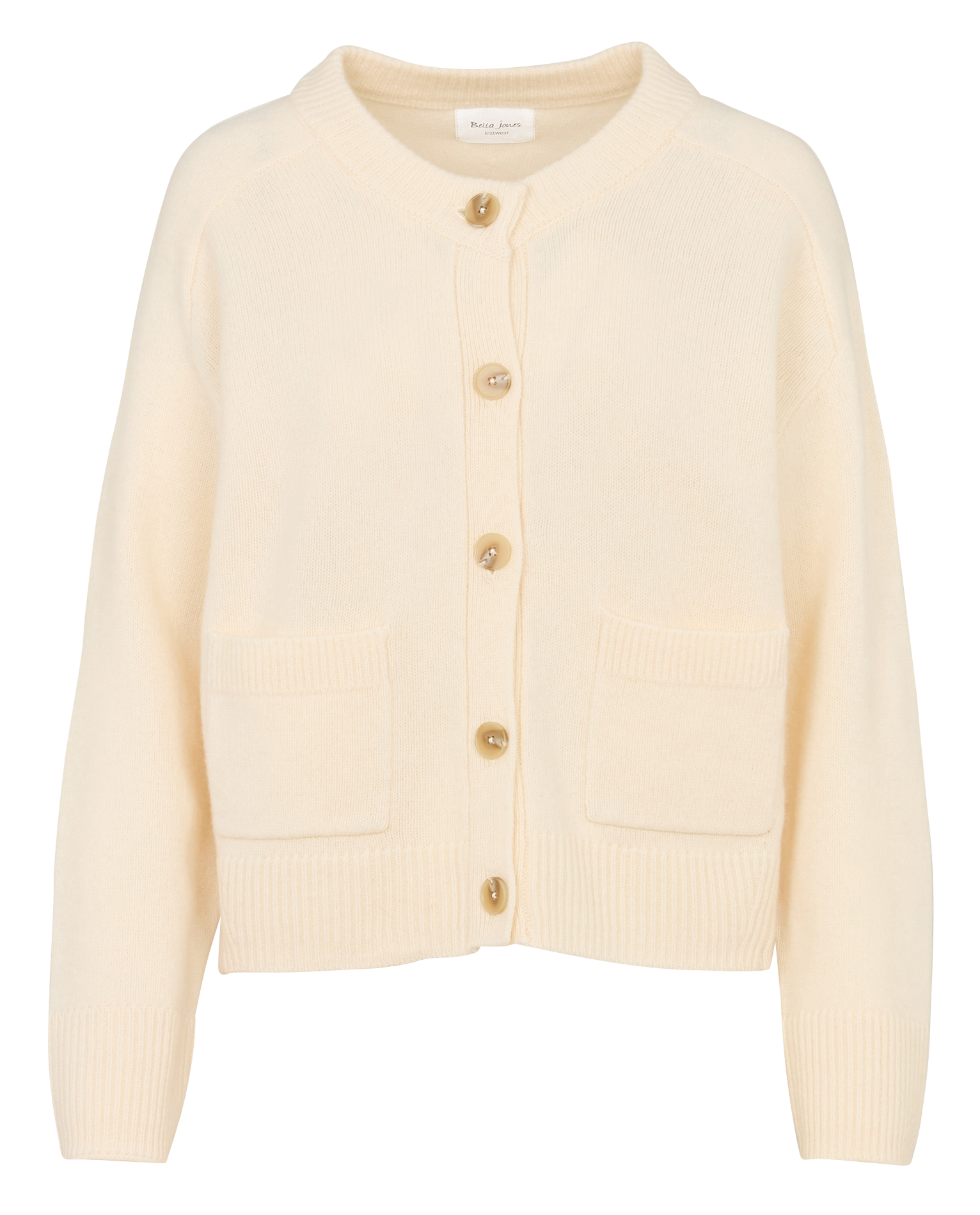 Straight wool cardigan BELLA JONES Beige