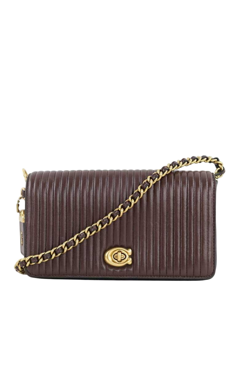 Leather messenger bag COACH - Seconde Main Red