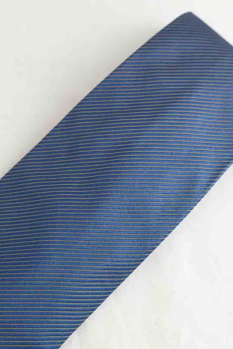 Navelli silk tie BOSS - SECONDE MAIN Blue