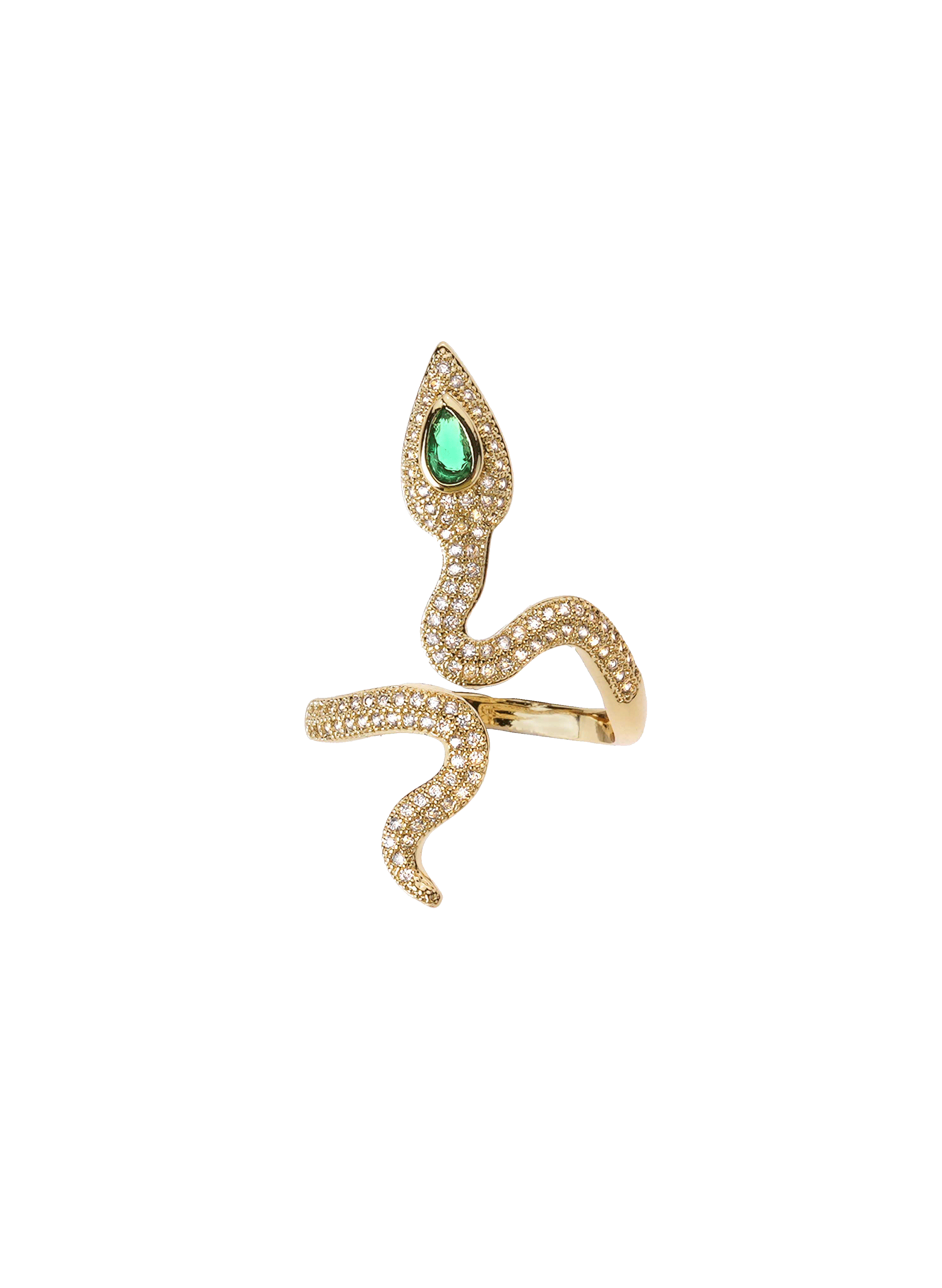 Adjustable snake ring HIPANEMA Green