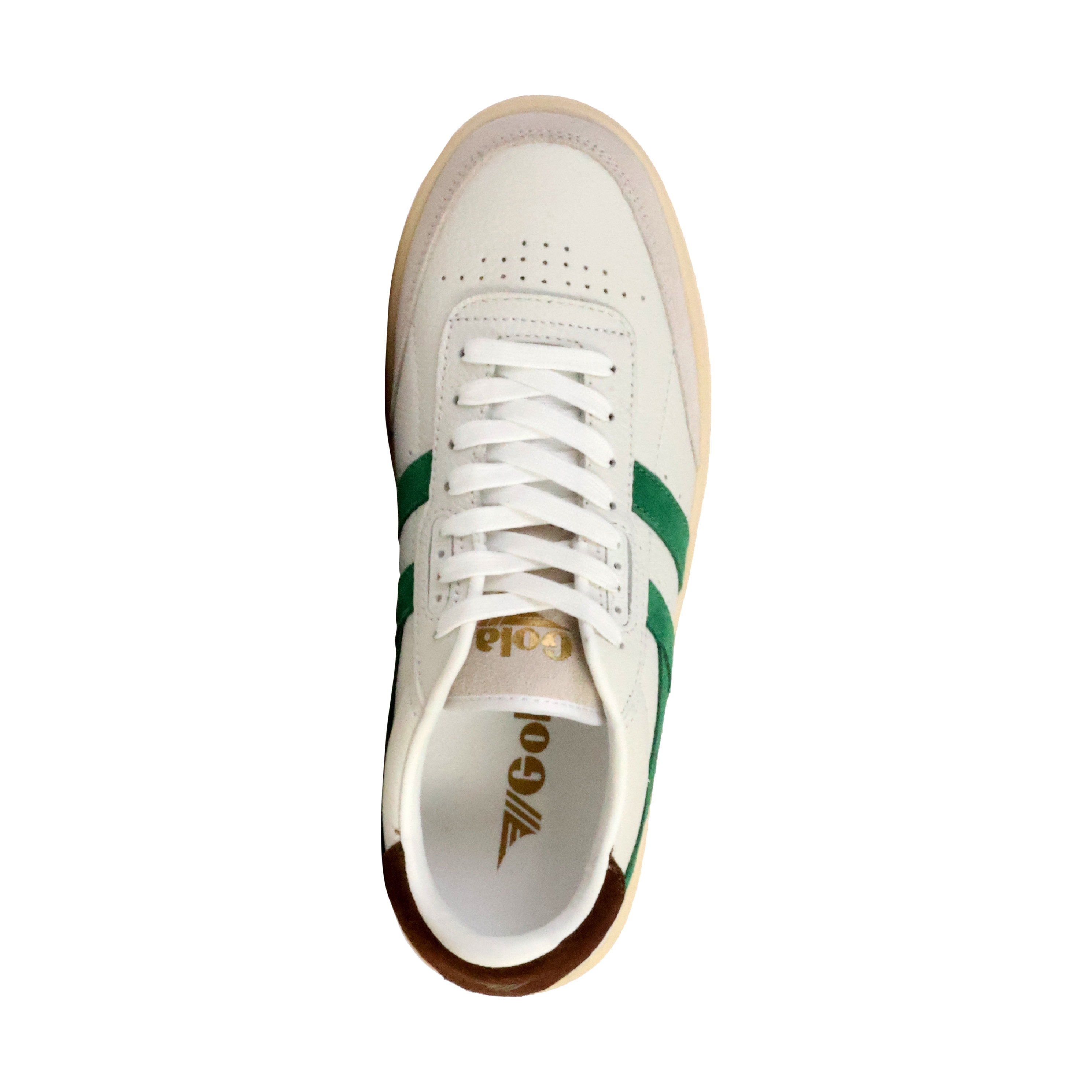 Leather platform sneakers Falcon GOLA Green