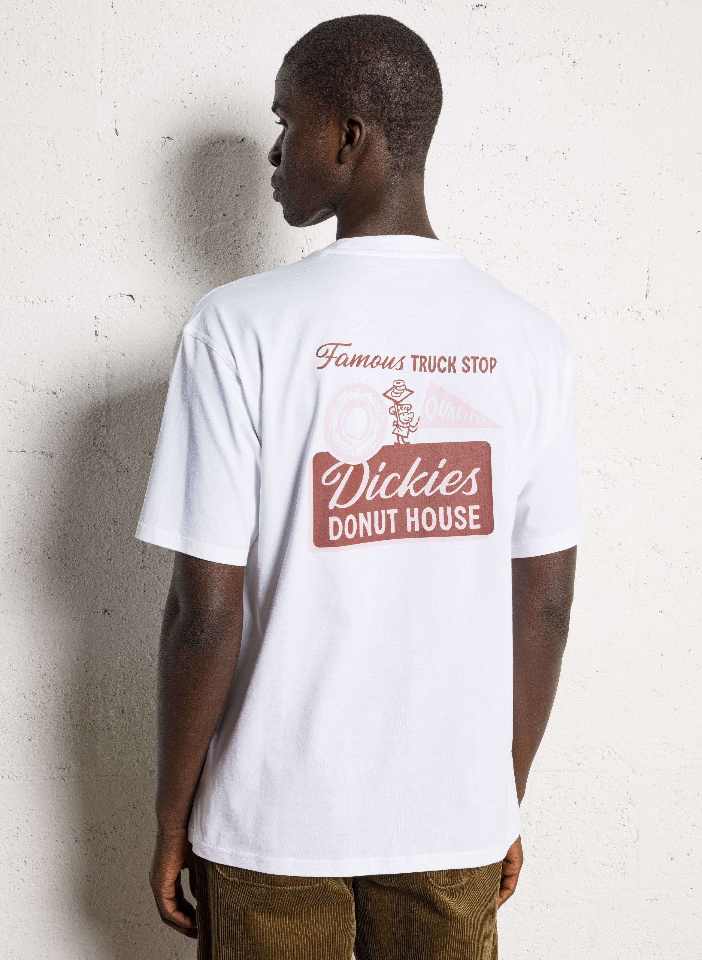 Effen T-shirt DICKIES Wit