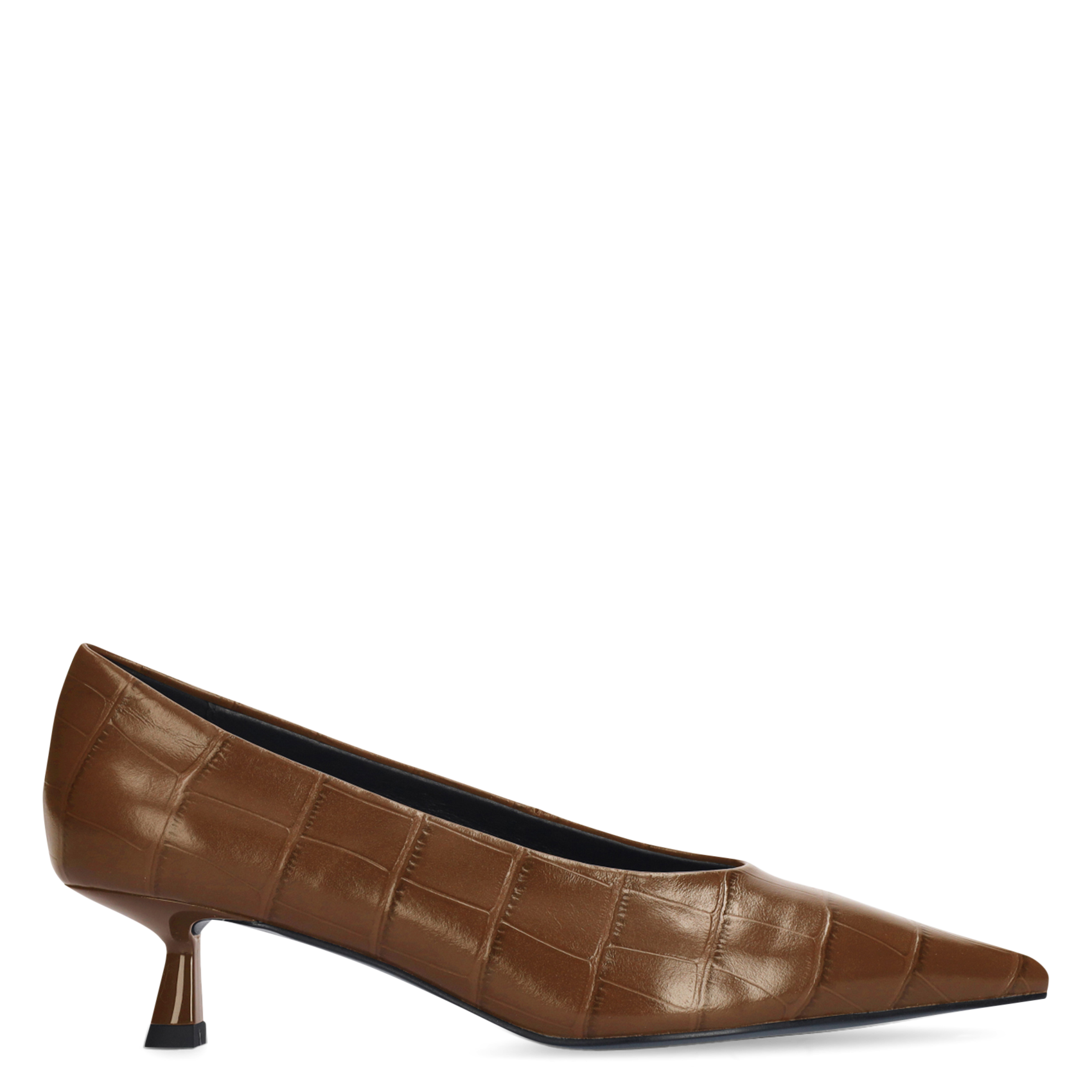 Lederpumps in Kroko-Optik BIBI LOU Braun