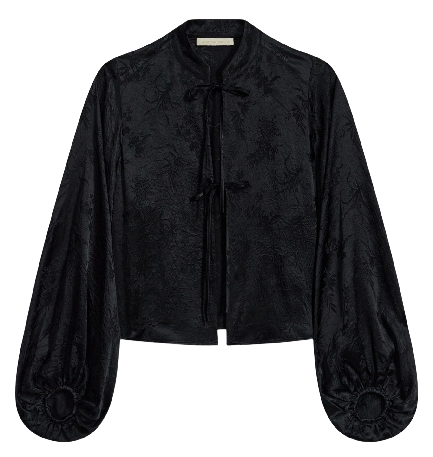 Straight blouse in printed jacquard VANESSA BRUNO Black