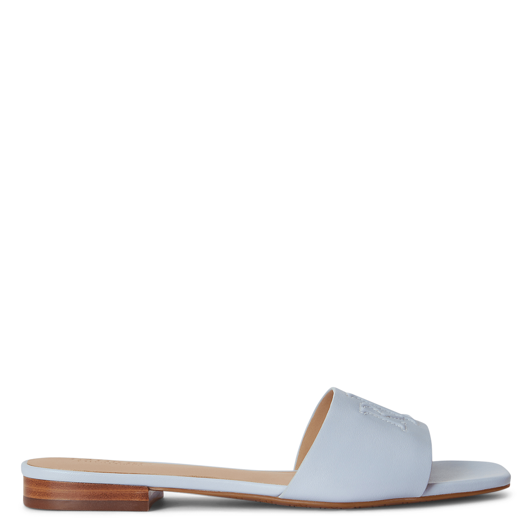 Aouda flat leather sandals LAUREN RALPH LAUREN Blue