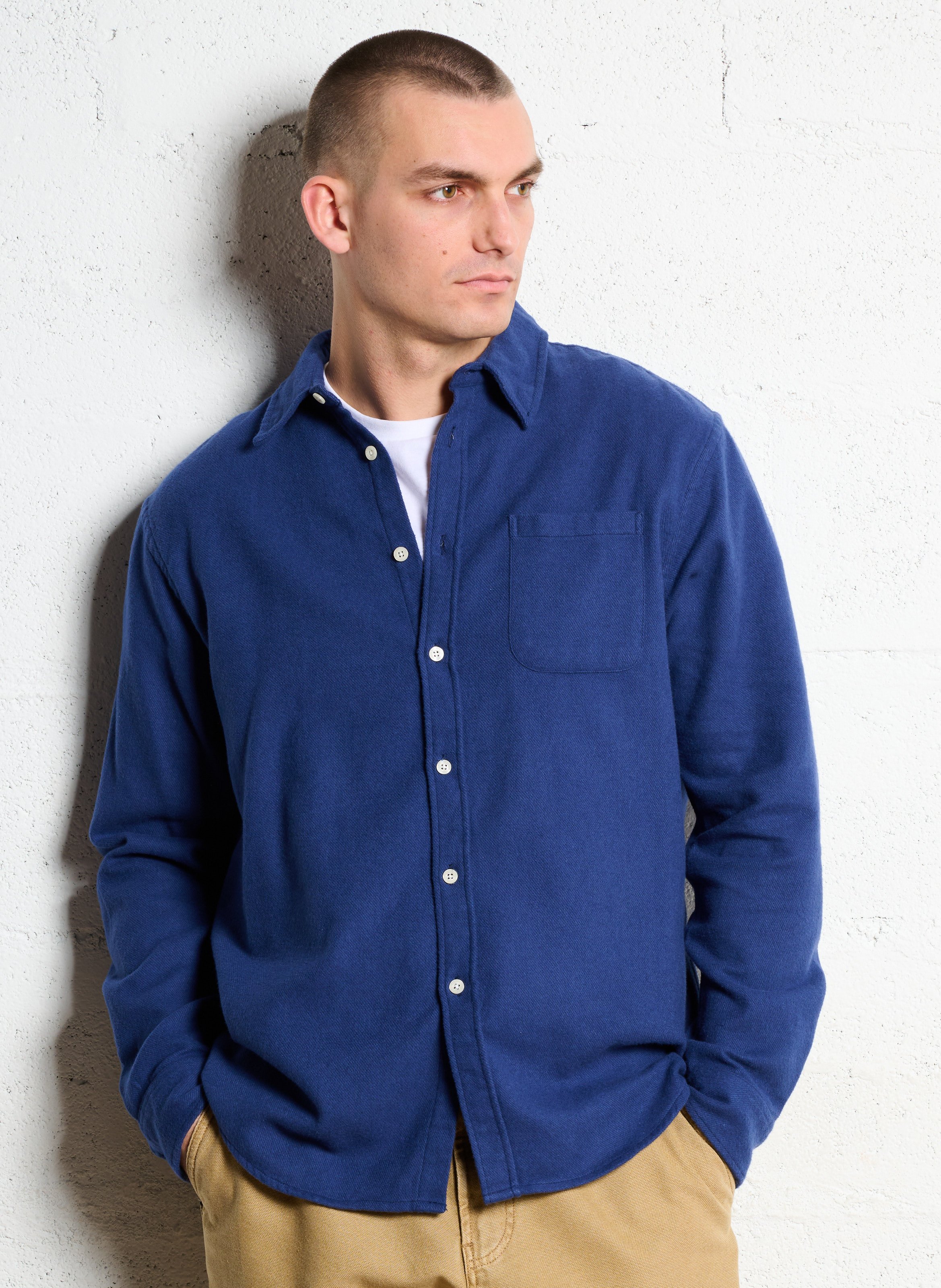 Chemise col classique en coton bio COLORFUL STANDARD