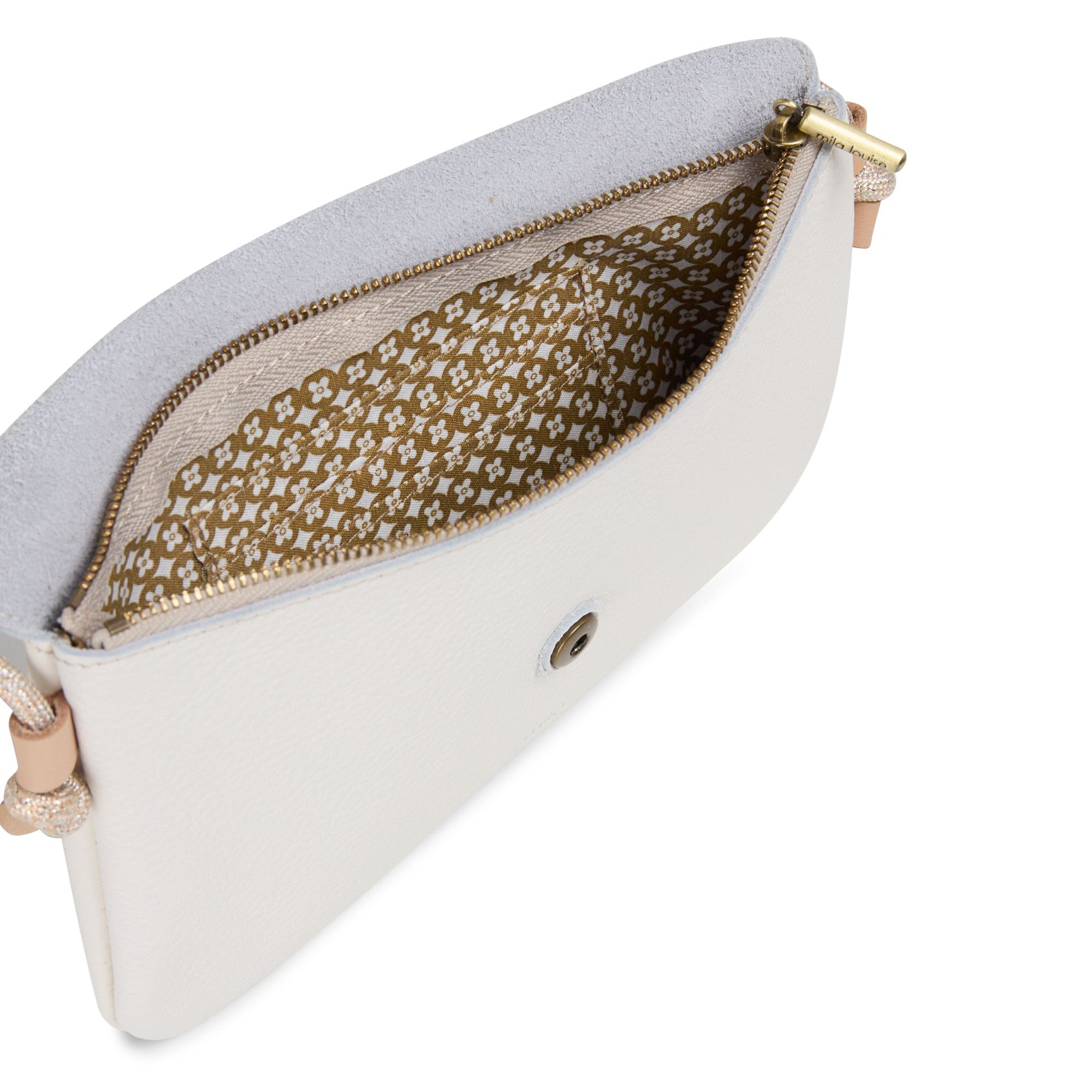 Pochette en cuir MILA LOUISE Blanc